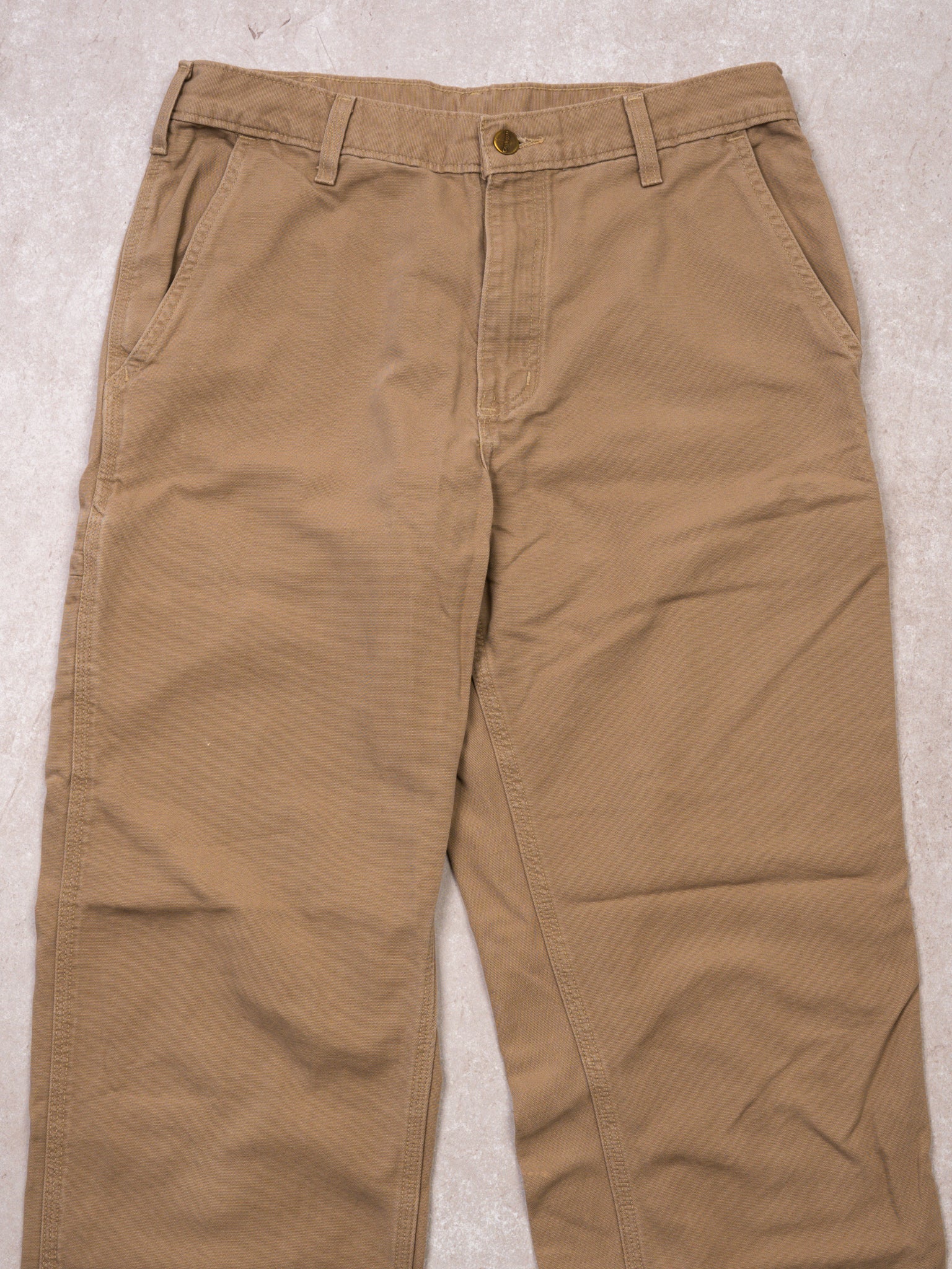Vintage 90s Beige Carhartt Dungaree Cargo Pants (30 x 30