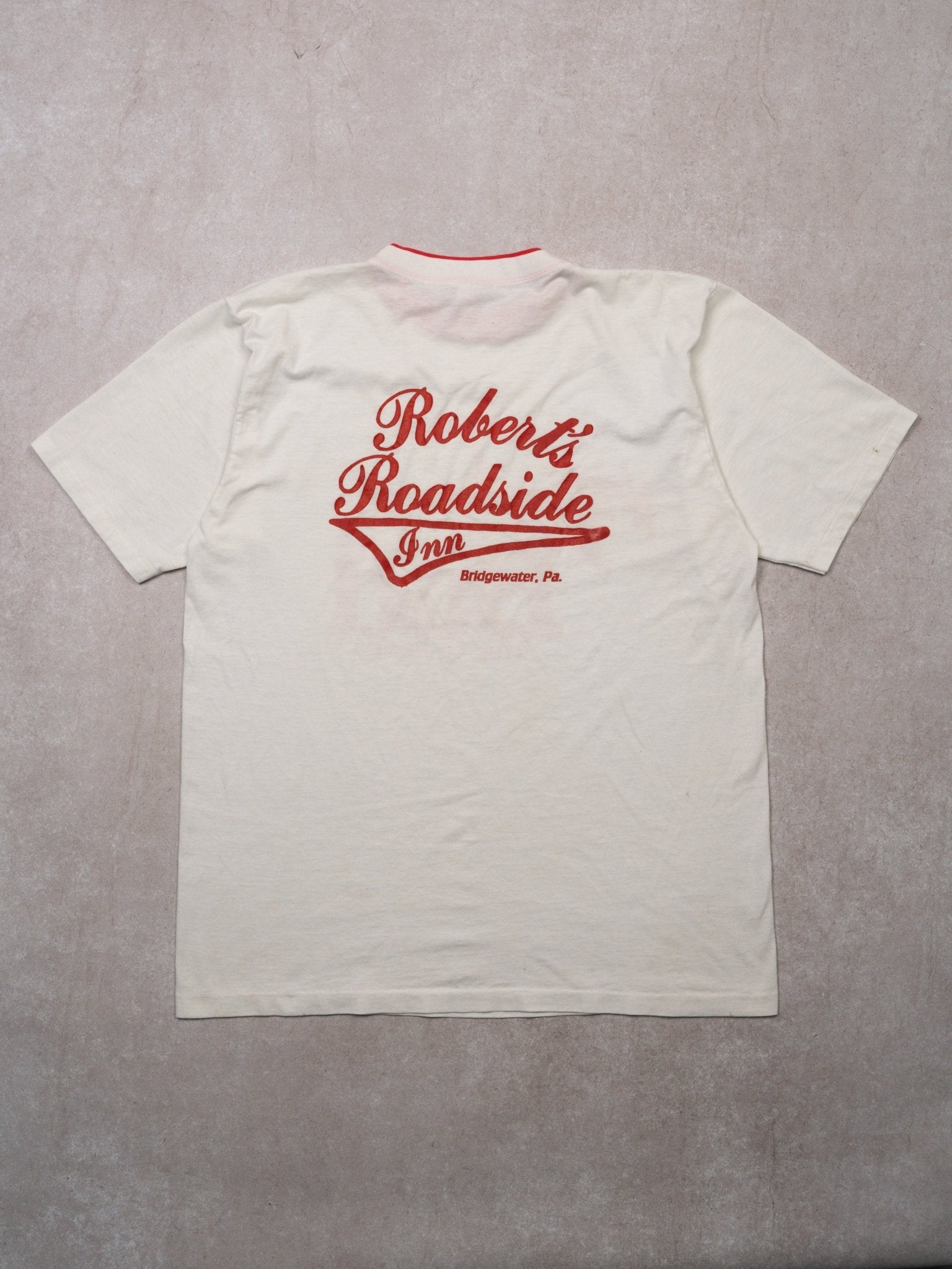 Vintage 90s White + Red Nothin' Beats A bud Tee  (L)