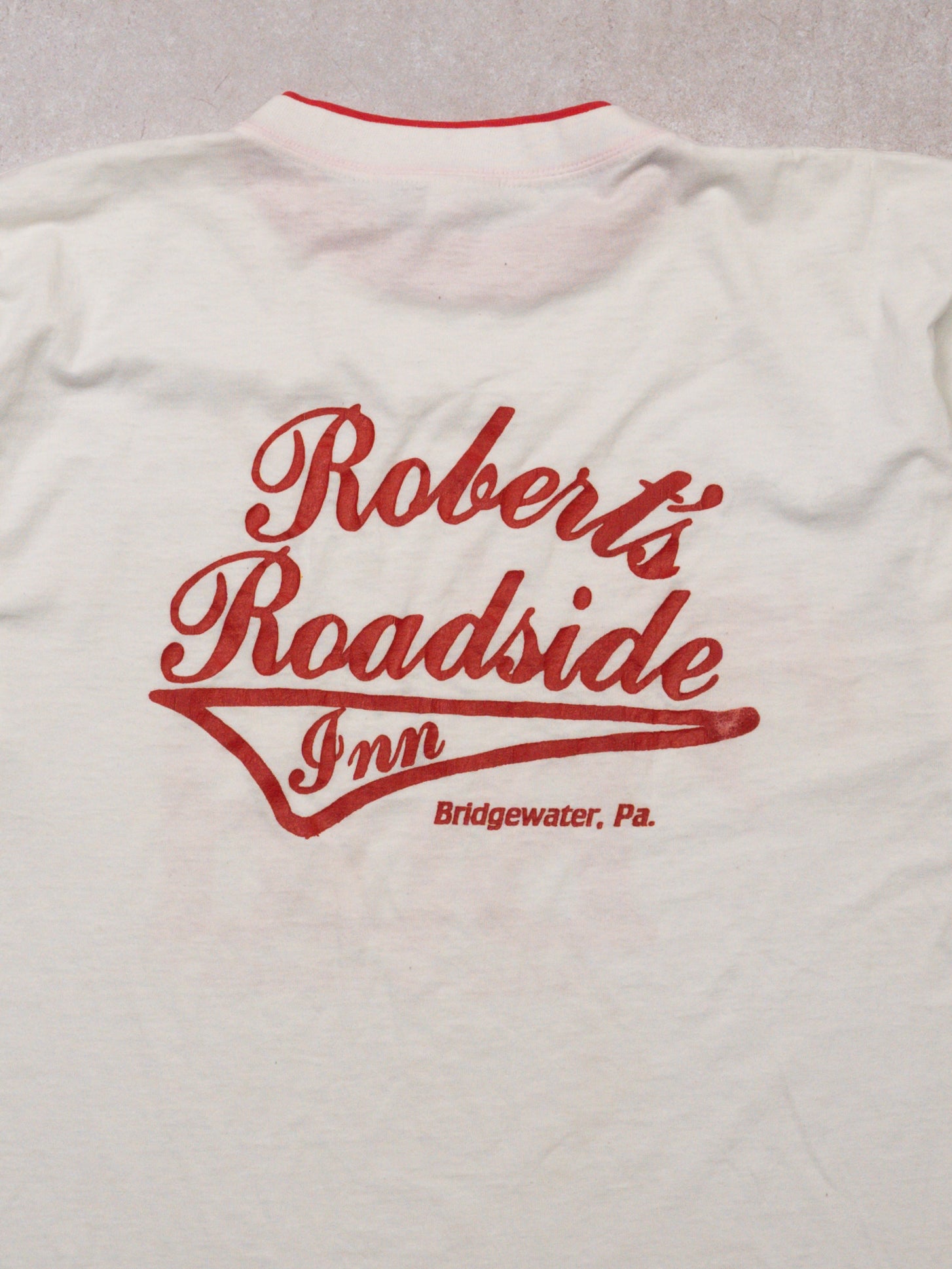 Vintage 90s White + Red Nothin' Beats A bud Tee  (L)