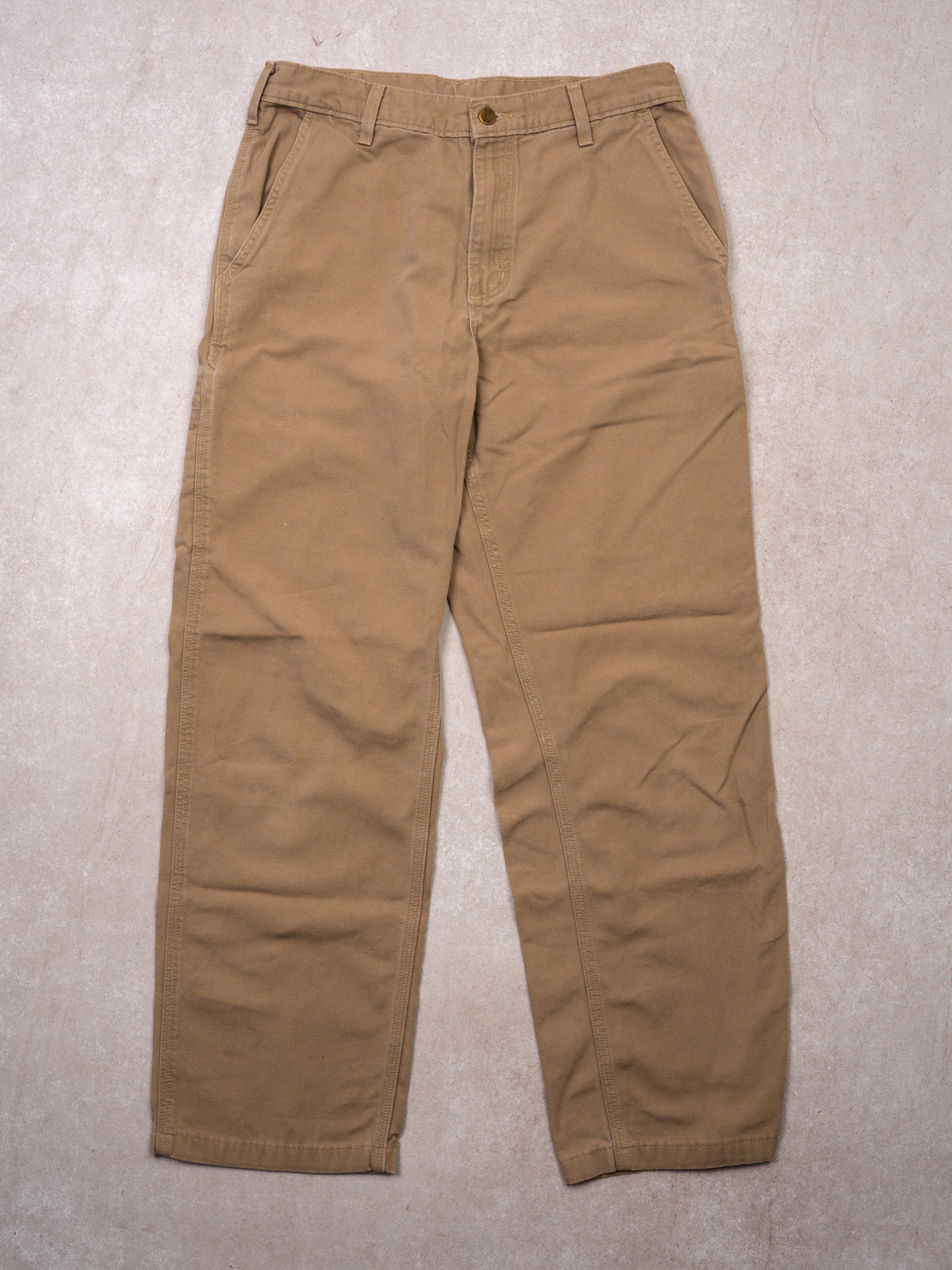 Vintage 90s Beige Carhartt Dungaree Cargo Pants (30 x 30
