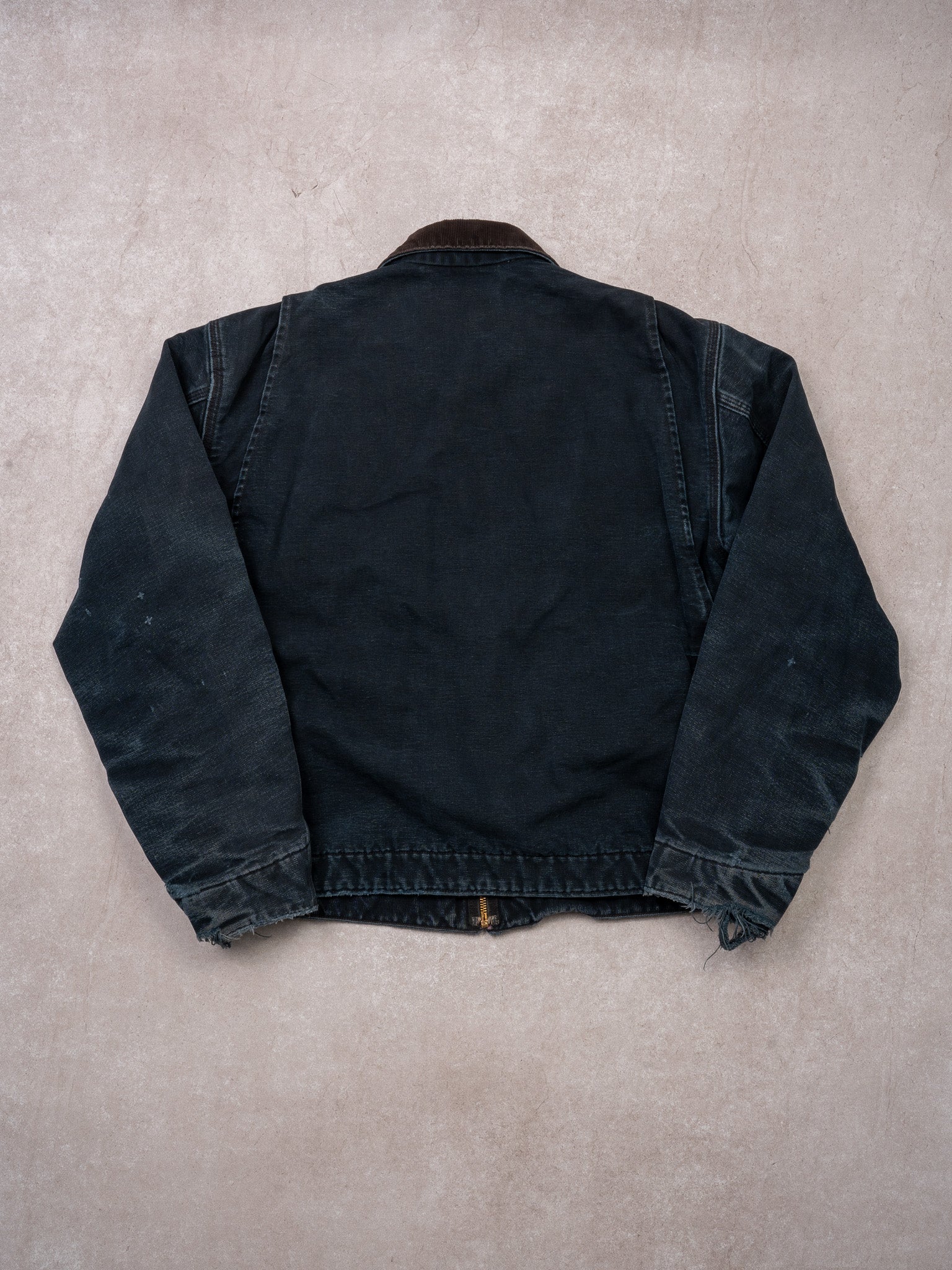 Vintage 90s Rugged Navy Carhartt 'Frankies' Lined Detroit Jacket (M/L)