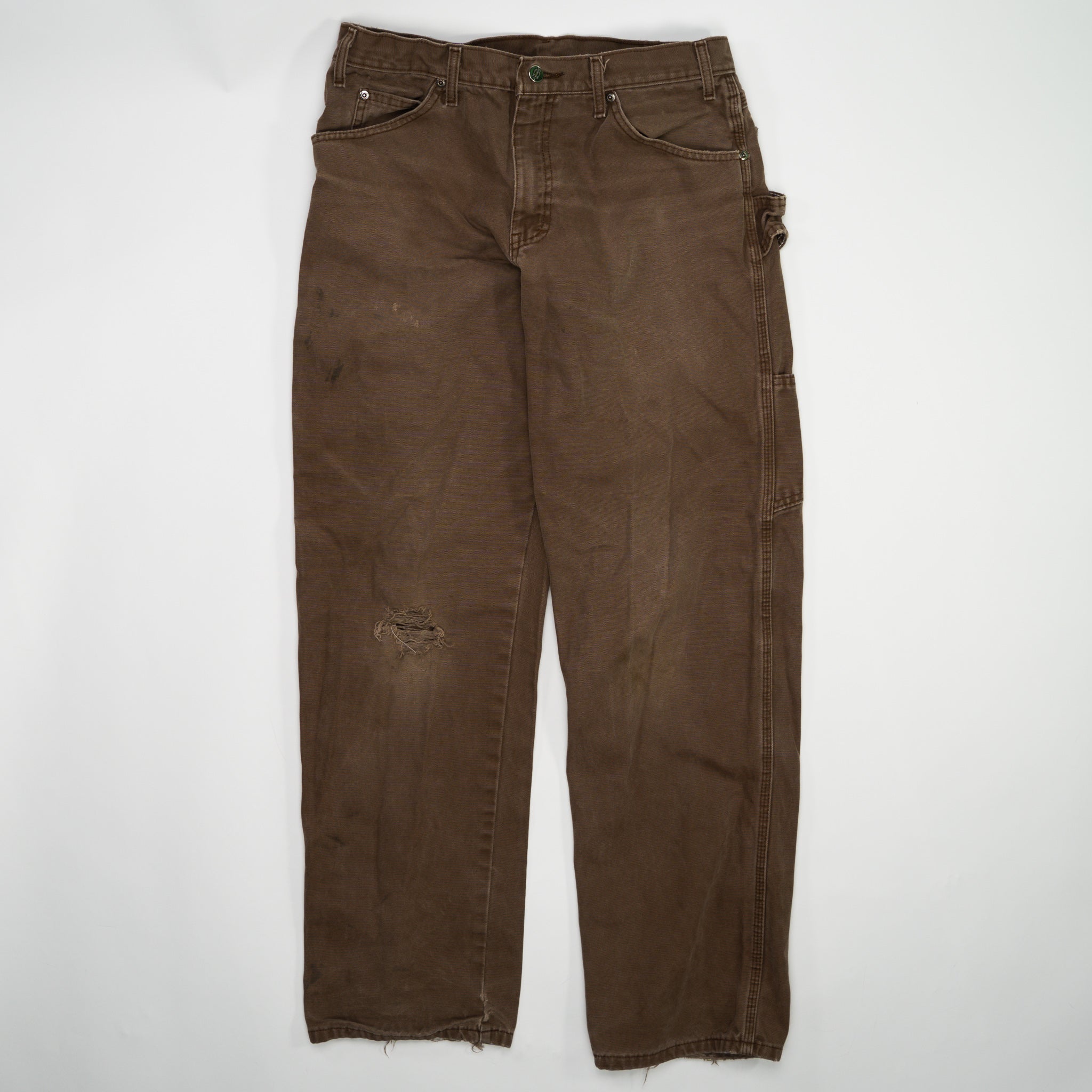 Vintage Brown Dickies w/ Knee Rip Pants (32 x 32)
