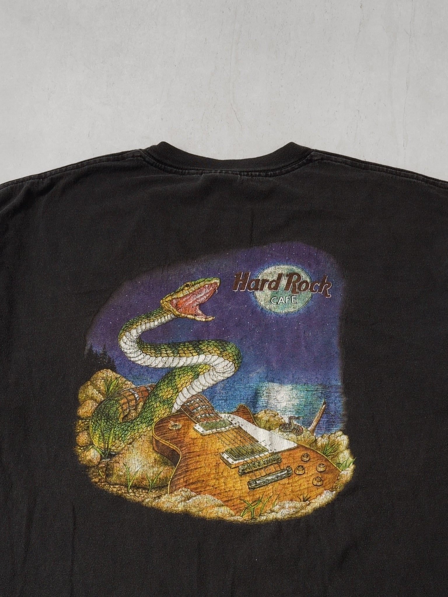 Vintage 90s Washed Black Hard Rock Cafe Toronto Tee (L)