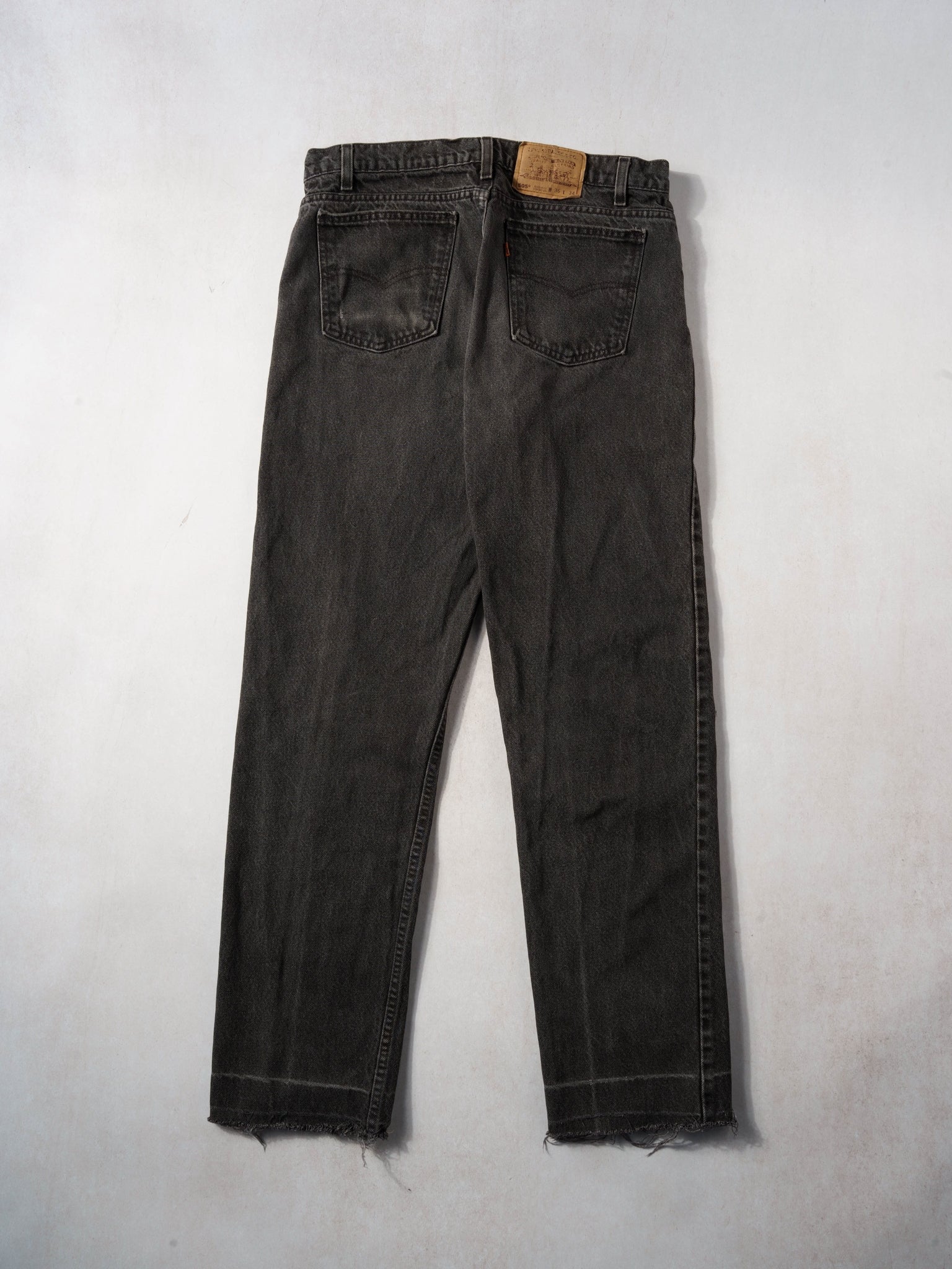 Vintage 70s Black Levi's 505 Denim Jeans (34x32)