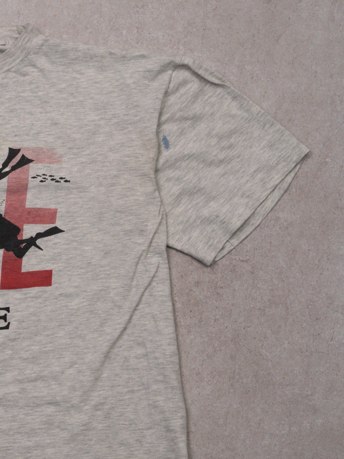 Vintage 90s Grey Dive Bonaire Boxy Tee (L)