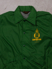 Vintage 70s Lime Green PJ Dick Contracting Jacket (M)