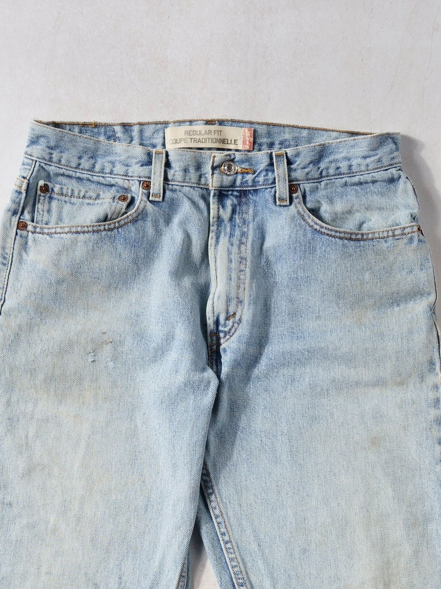 Vintage 90s Light Blue Levi's 505 Denim Jeans (32x34)