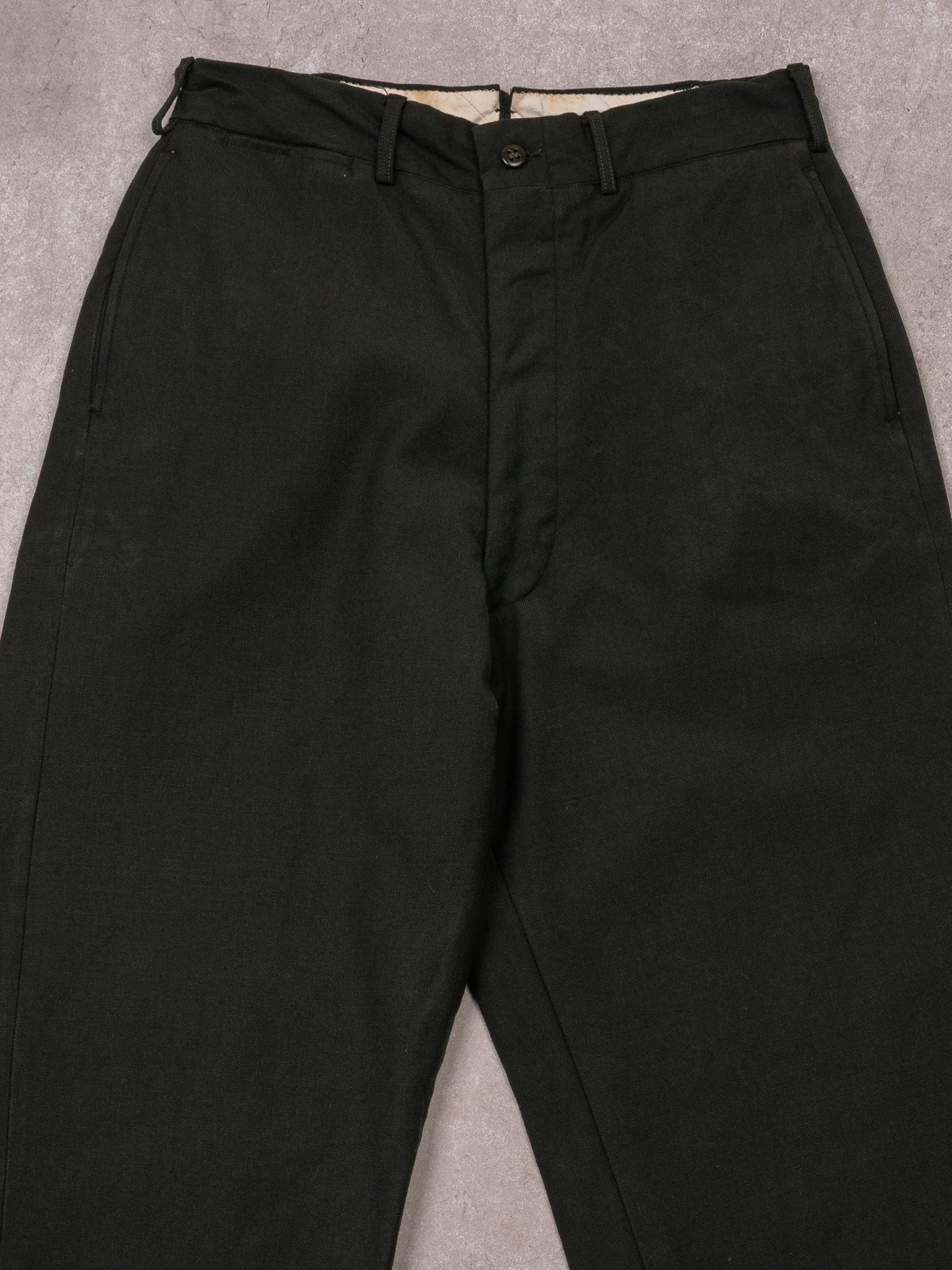 Vintage 80s Dark Green Dress Pants (28 x 30)