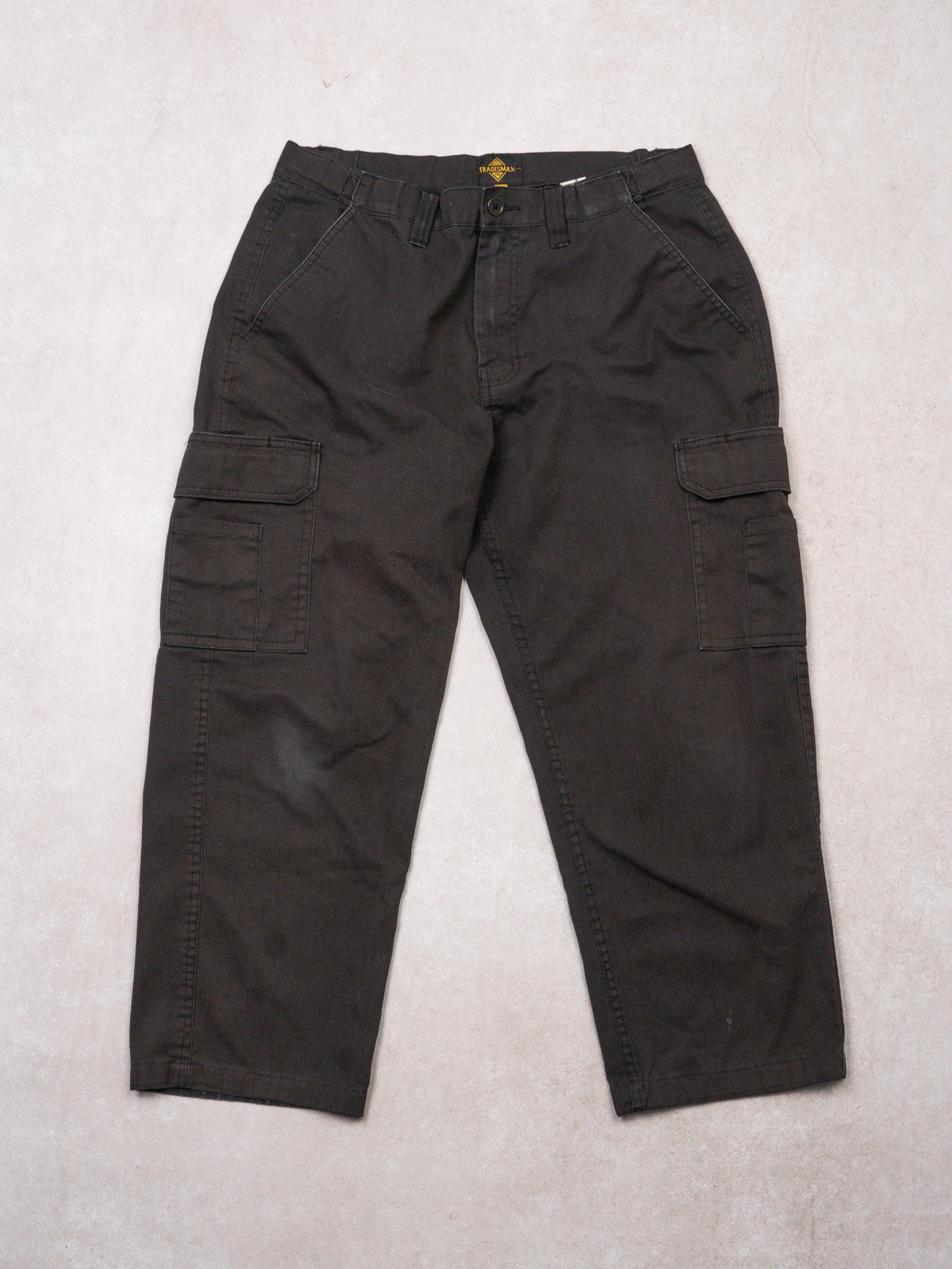 Vintage Black Tradesmax Cargo Pants (32 x 25)