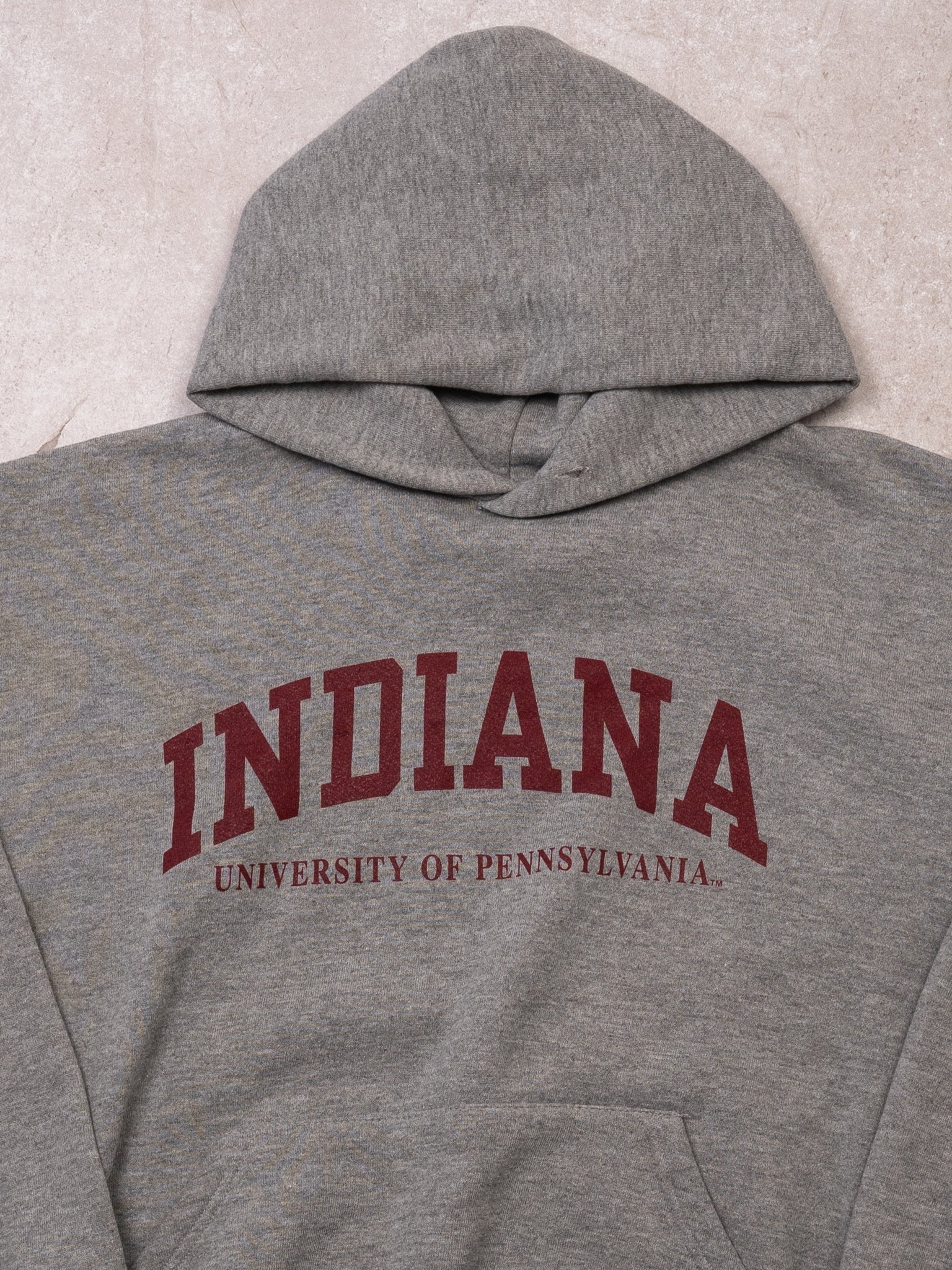 Vintage 00s Grey Indiana University x Russell Athletics Hoodie (M/L)