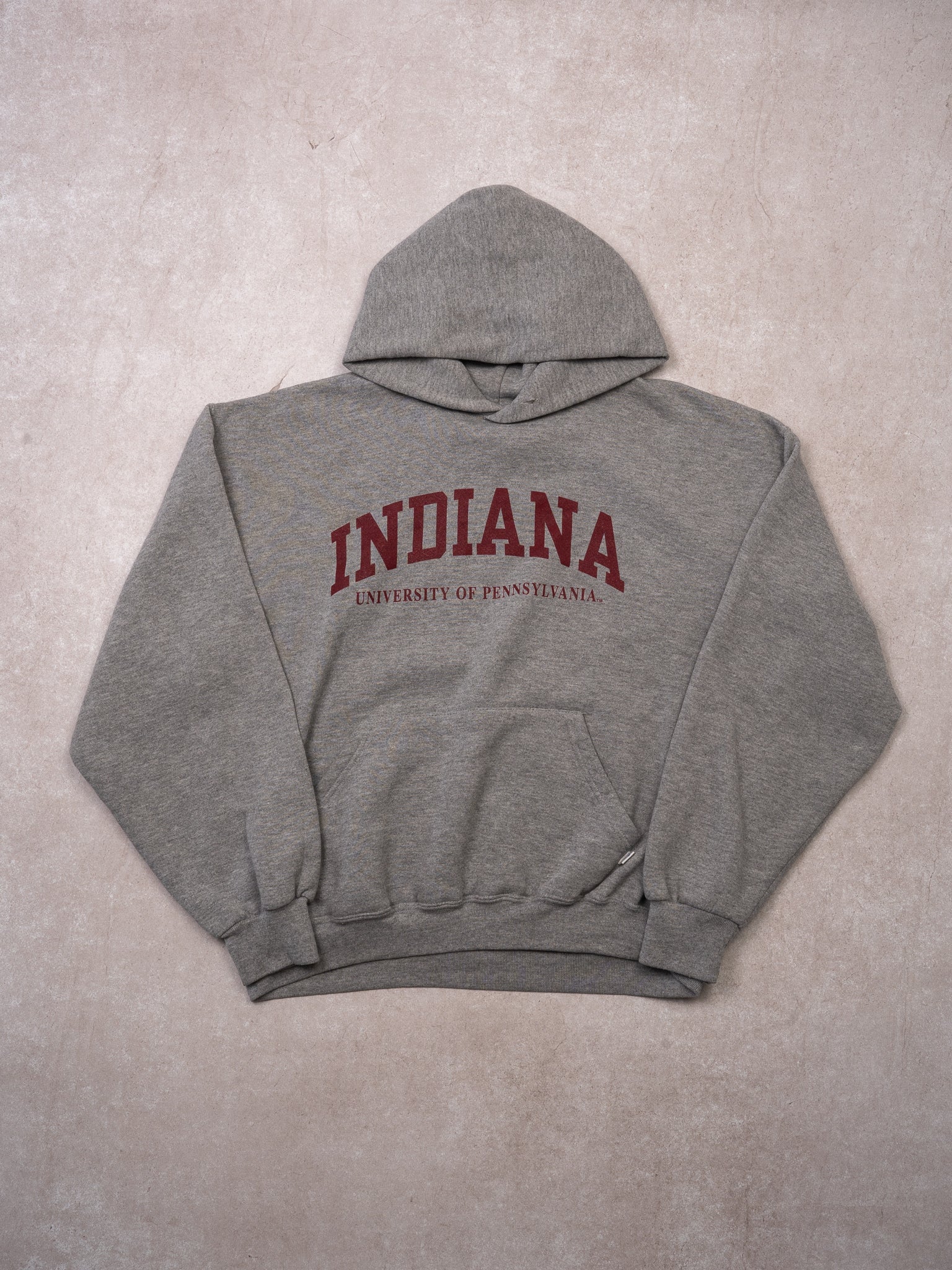 Vintage 00s Grey Indiana University x Russell Athletics Hoodie (M/L)