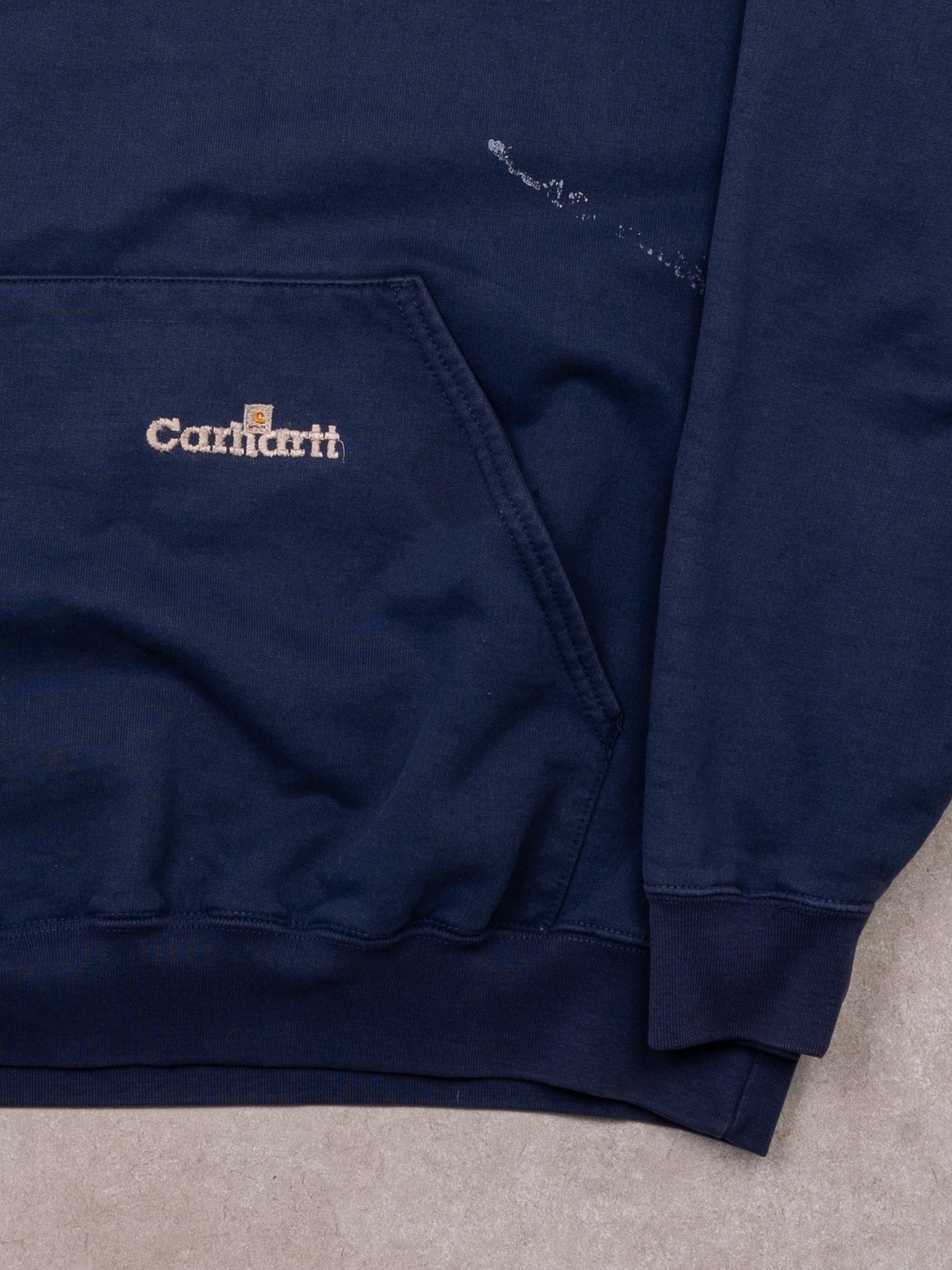 Vintage Y2K Blue Carhartt Essential Hoodie (XL)