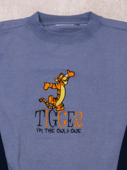 Vintage 90s Blue Tiger 'Im the only one' Crewneck