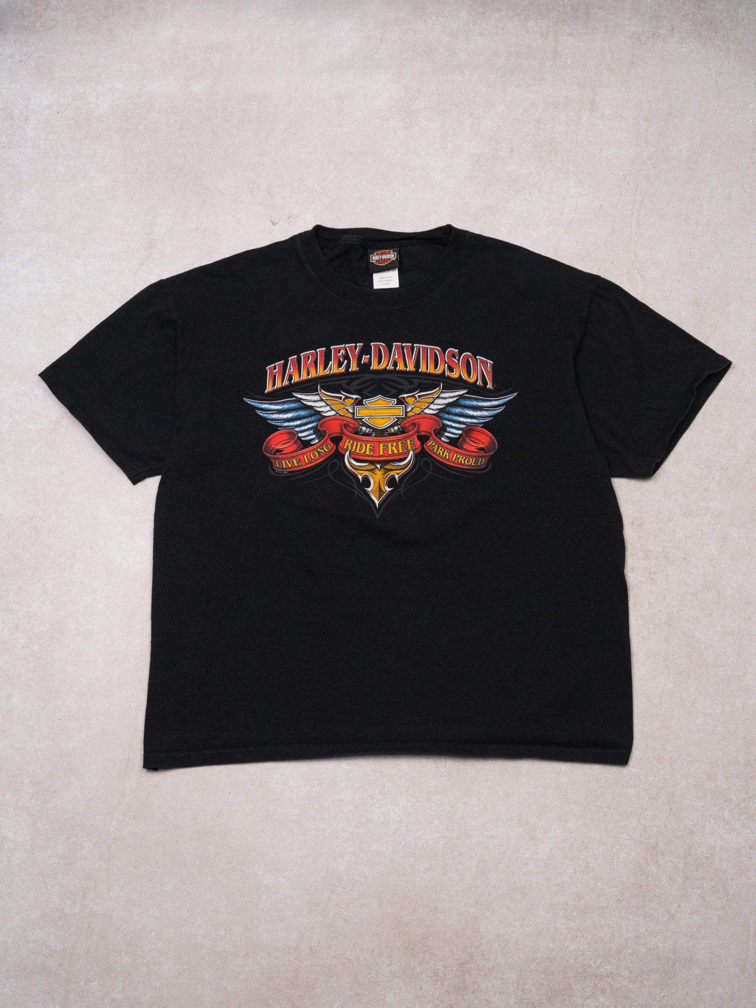 Vintage Black '06 Harley Davidson Atascadero California Tee (L)