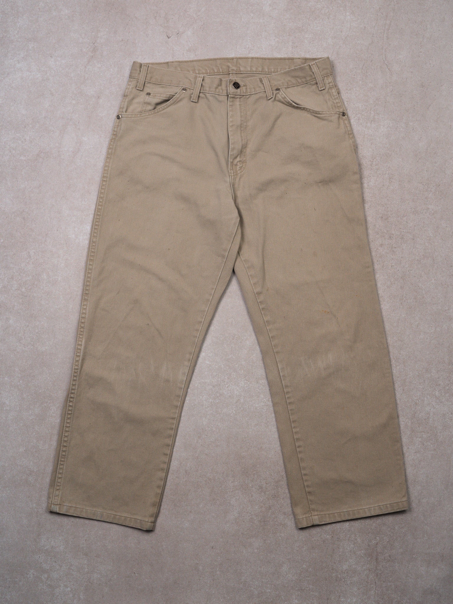 Vintage Light Beige Dickies Denim Pants (34 x 26)