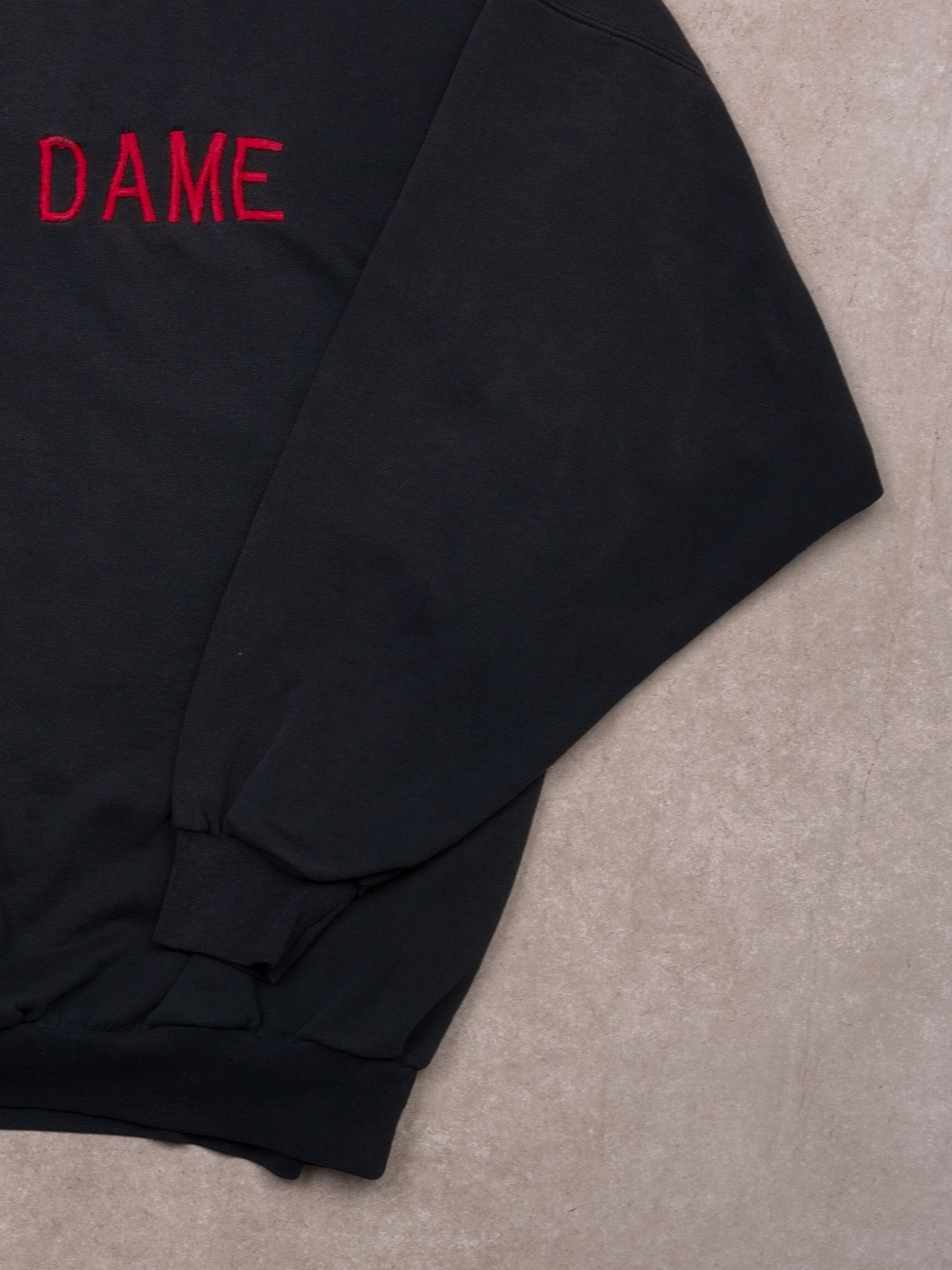 Vintage 90s Black & Red Notre Dame Crewneck (L)