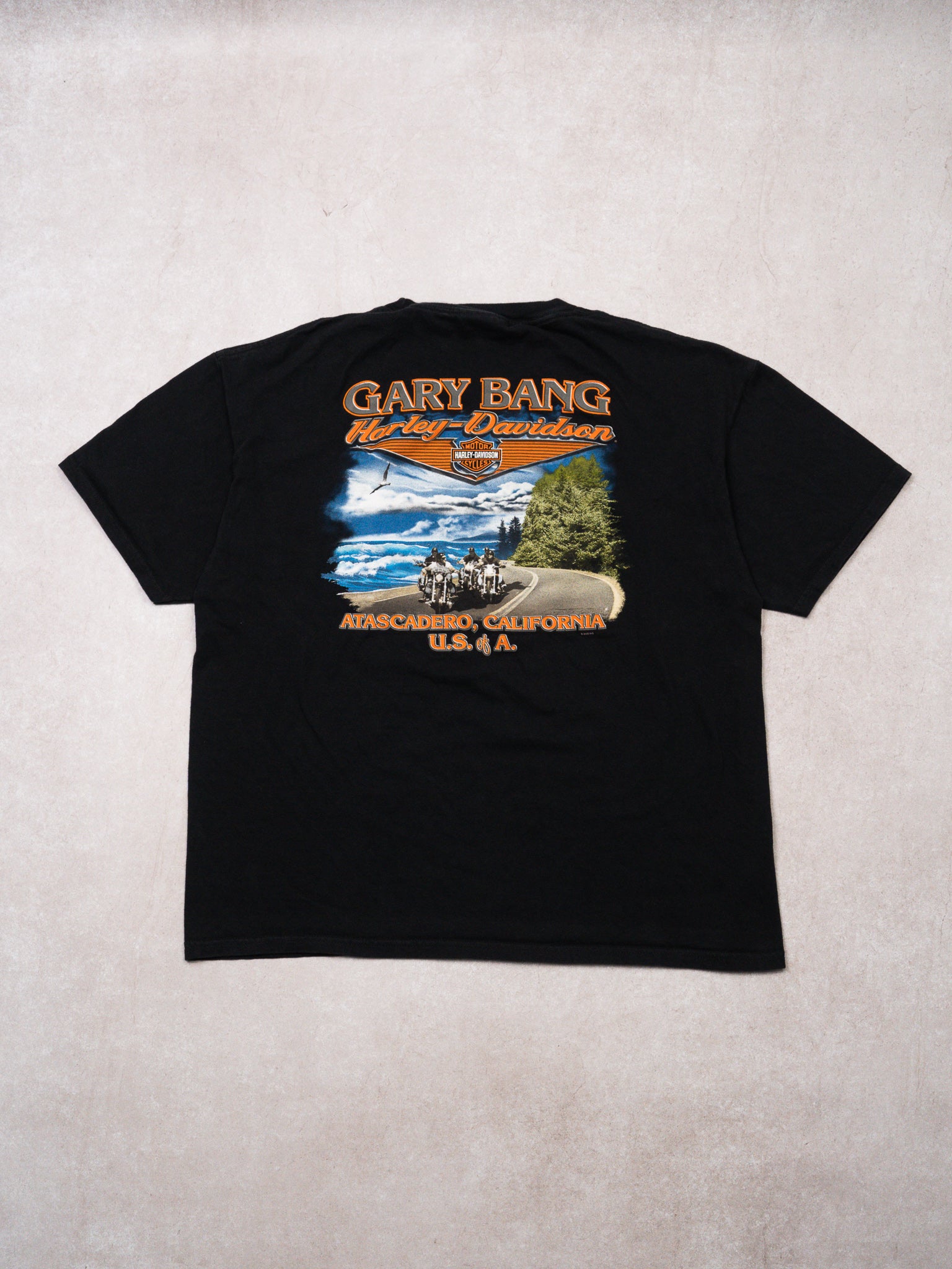 Vintage Black '06 Harley Davidson Atascadero California Tee (L)