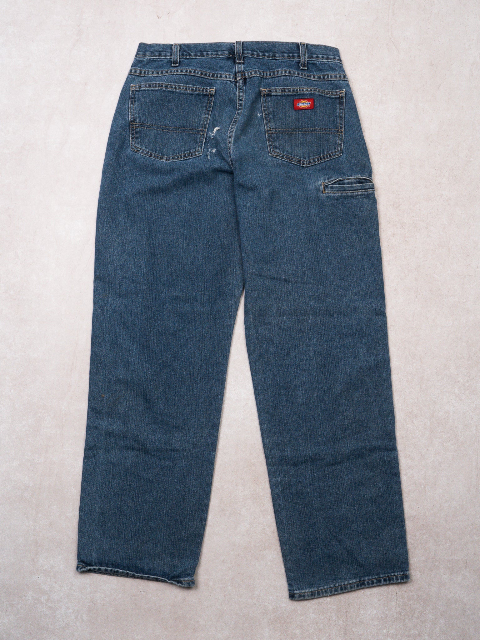 Vintage Blue Dickies Denim Double Knee Pants (34 x 32)