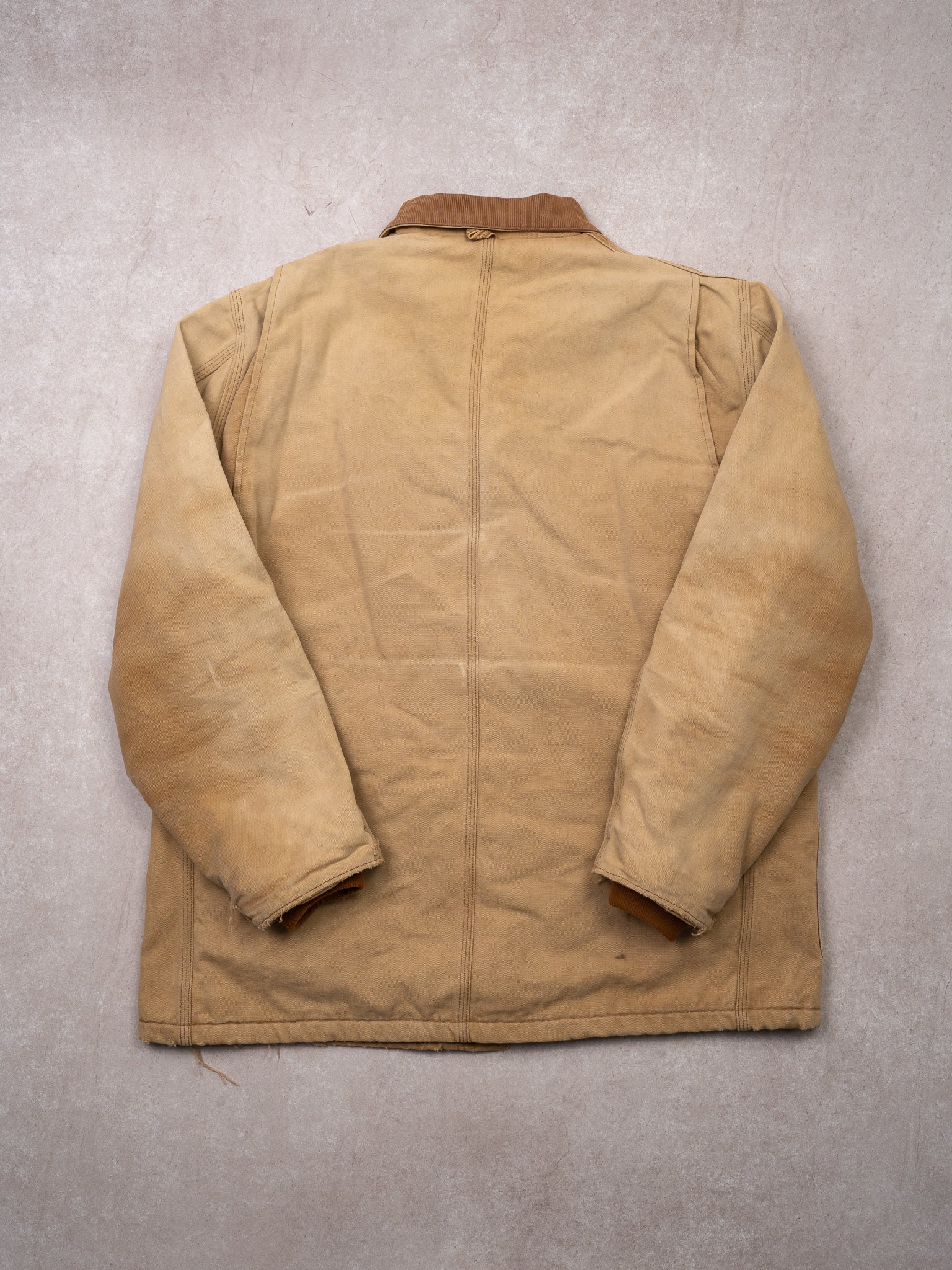 Vintage Carhartt Rugged Beige Lined Jacket (L)