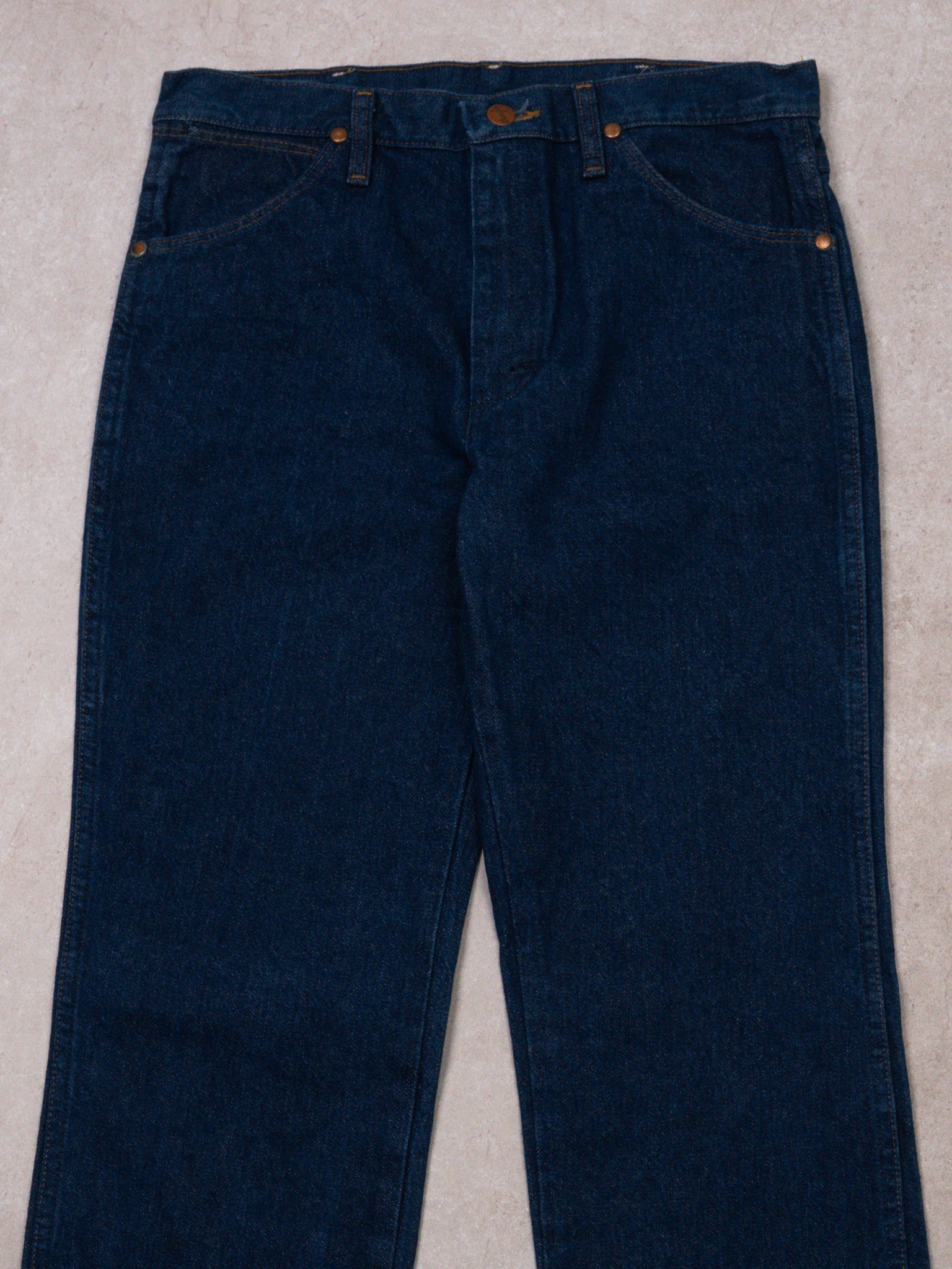 Vintage 80s Wrangler Dark Blue Denim Jeans (30 x 32)