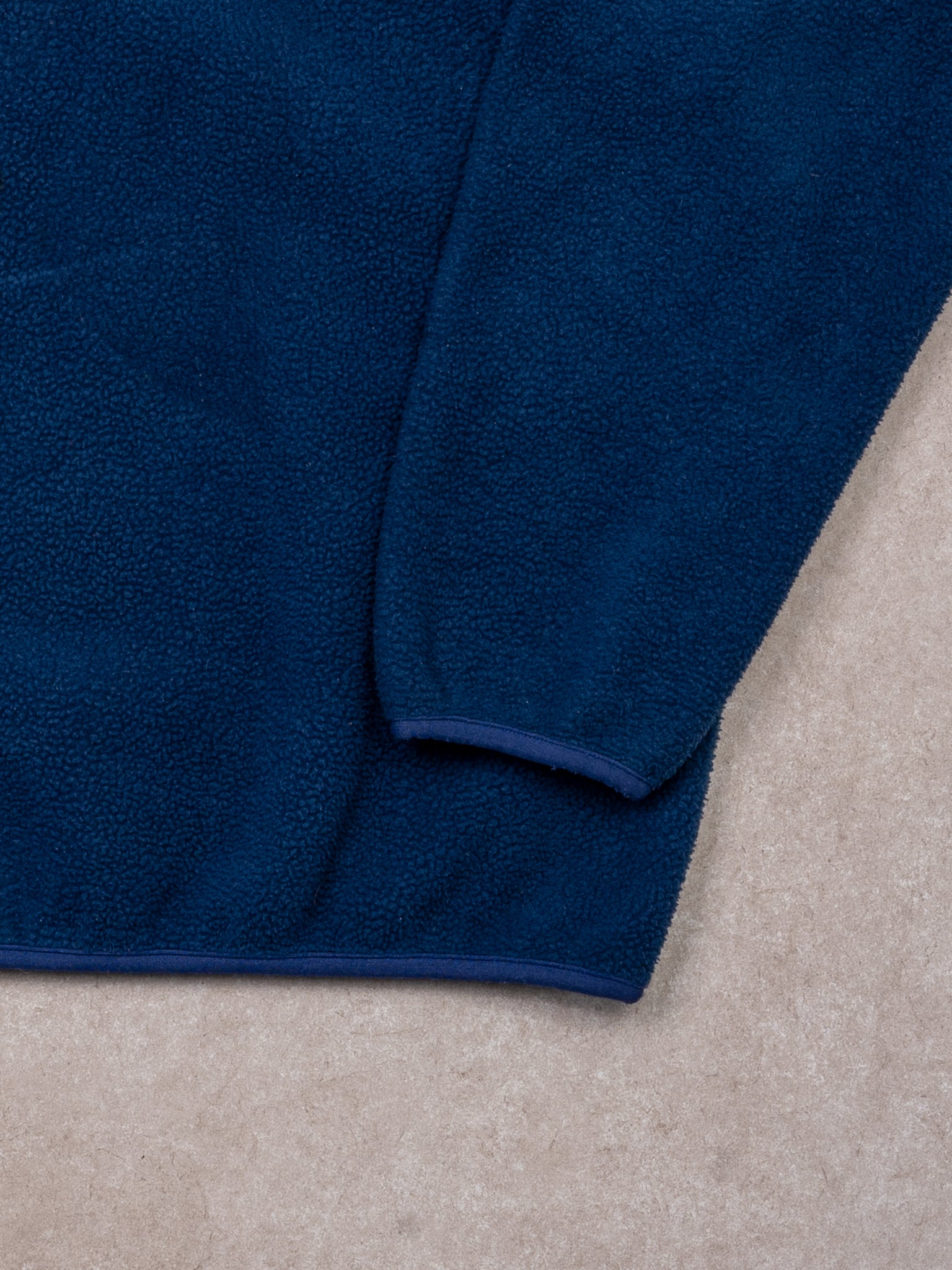 Vintage 90s Blue + Green Patagonia 1/4 Button Fleece Sweater (L)