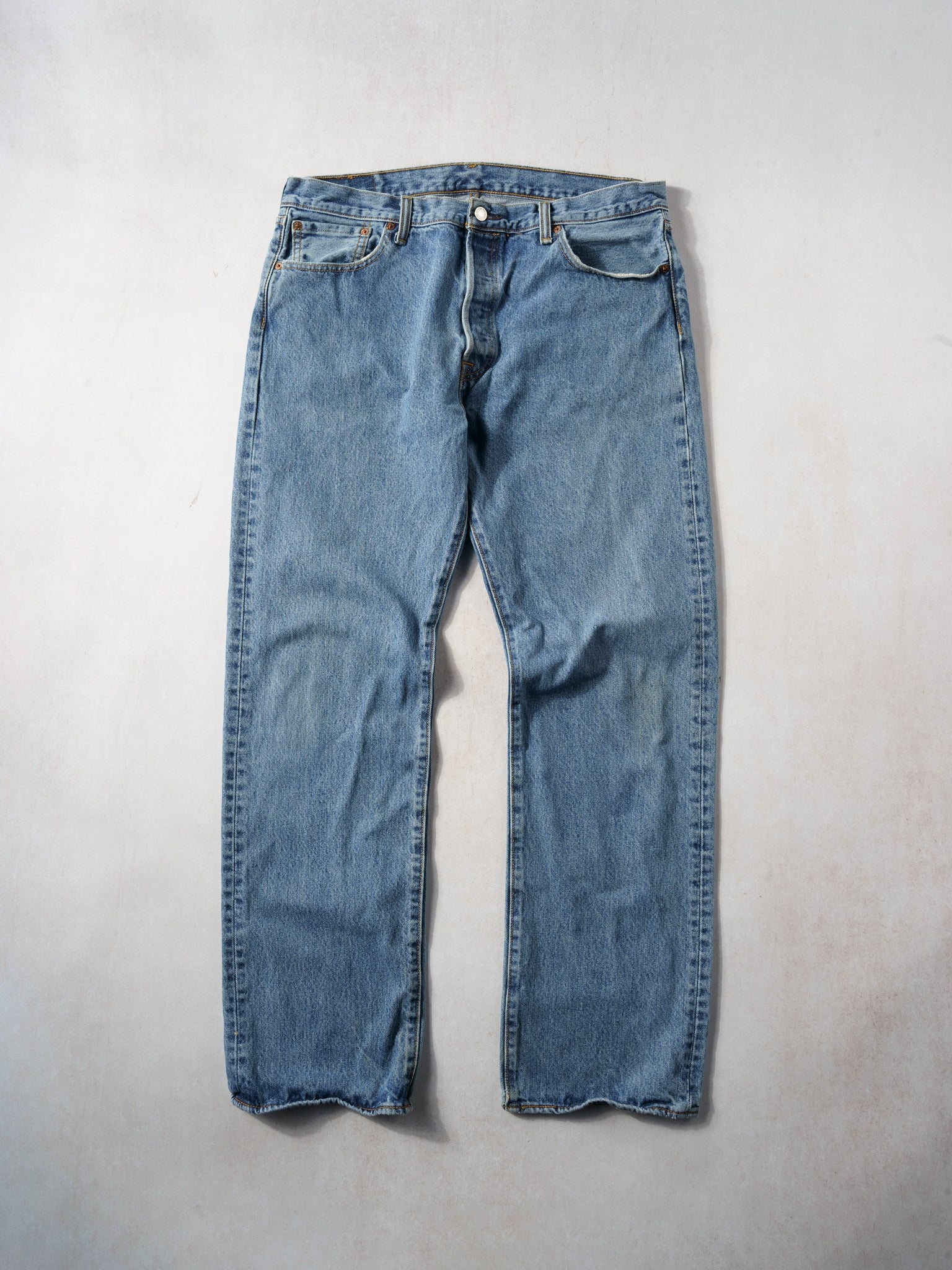 Vintage 90s Blue Levi's 501 Denim Jeans (36x31)