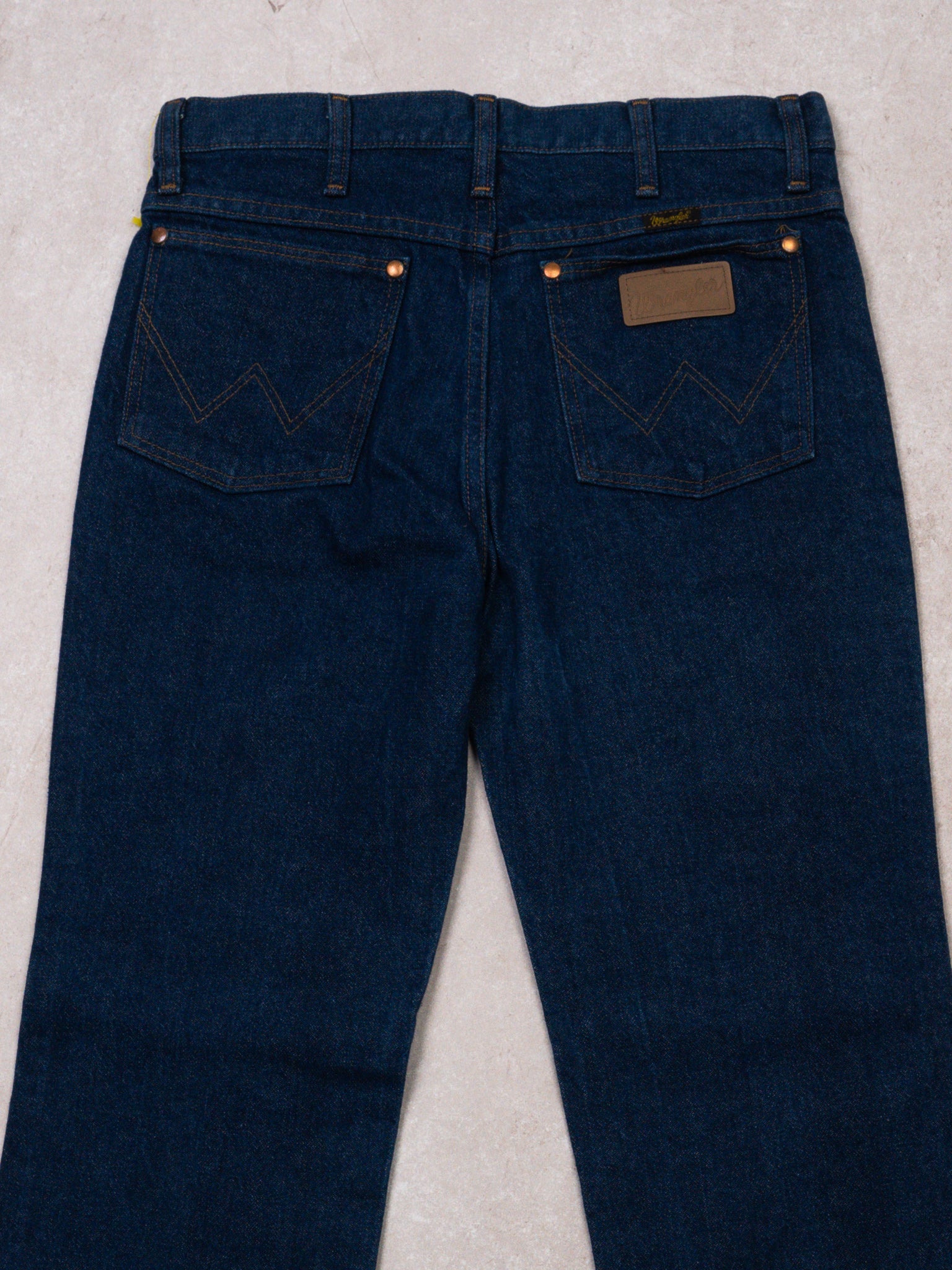 Vintage 80s Wrangler Dark Blue Denim Jeans (30 x 32)