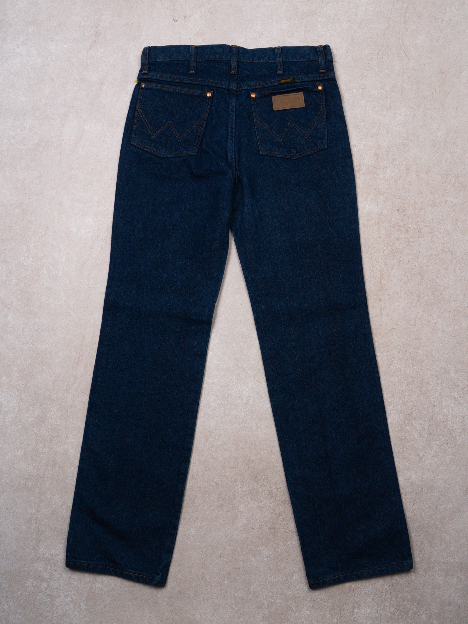 Vintage 80s Wrangler Dark Blue Denim Jeans (30 x 32)