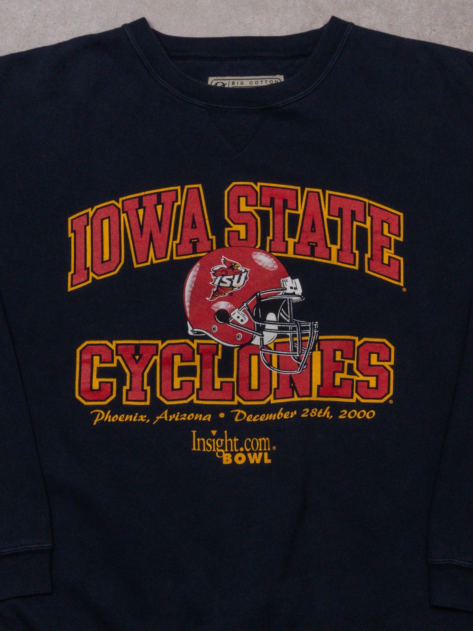 Vintage '00 Navy Iowa State Cyclones Crewneck (L)