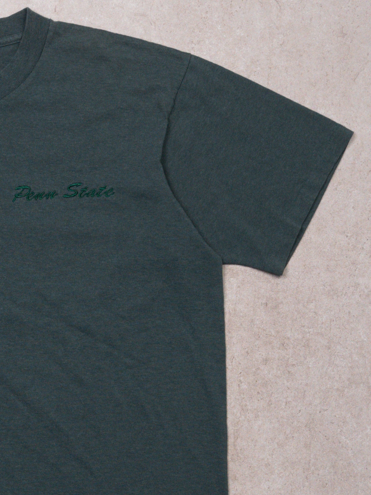 Vintage 90s Green Penn State Embroidered Tee (L)