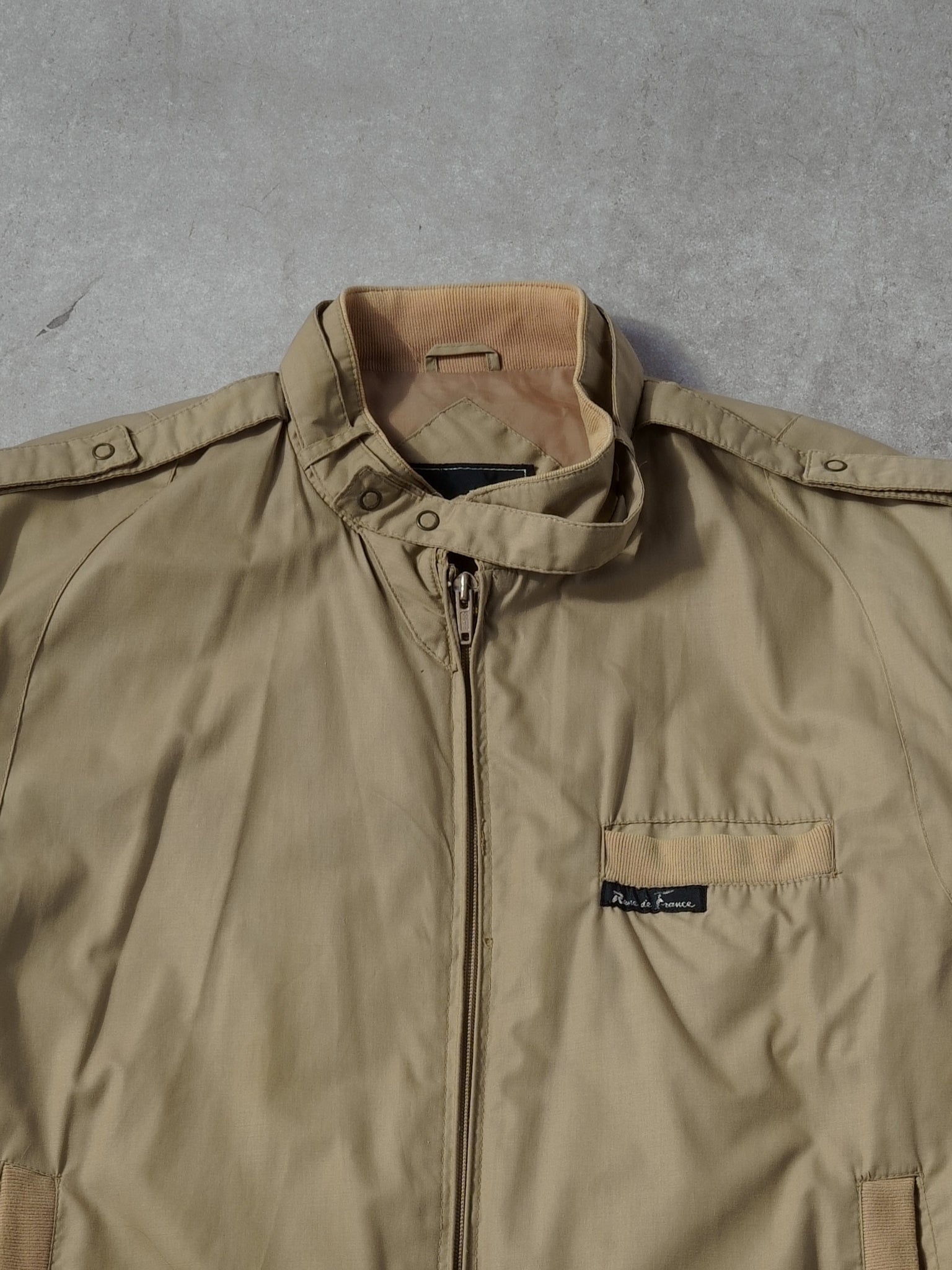 Vintage 90s Brown Reve da France Windbreaker Jacket (L)