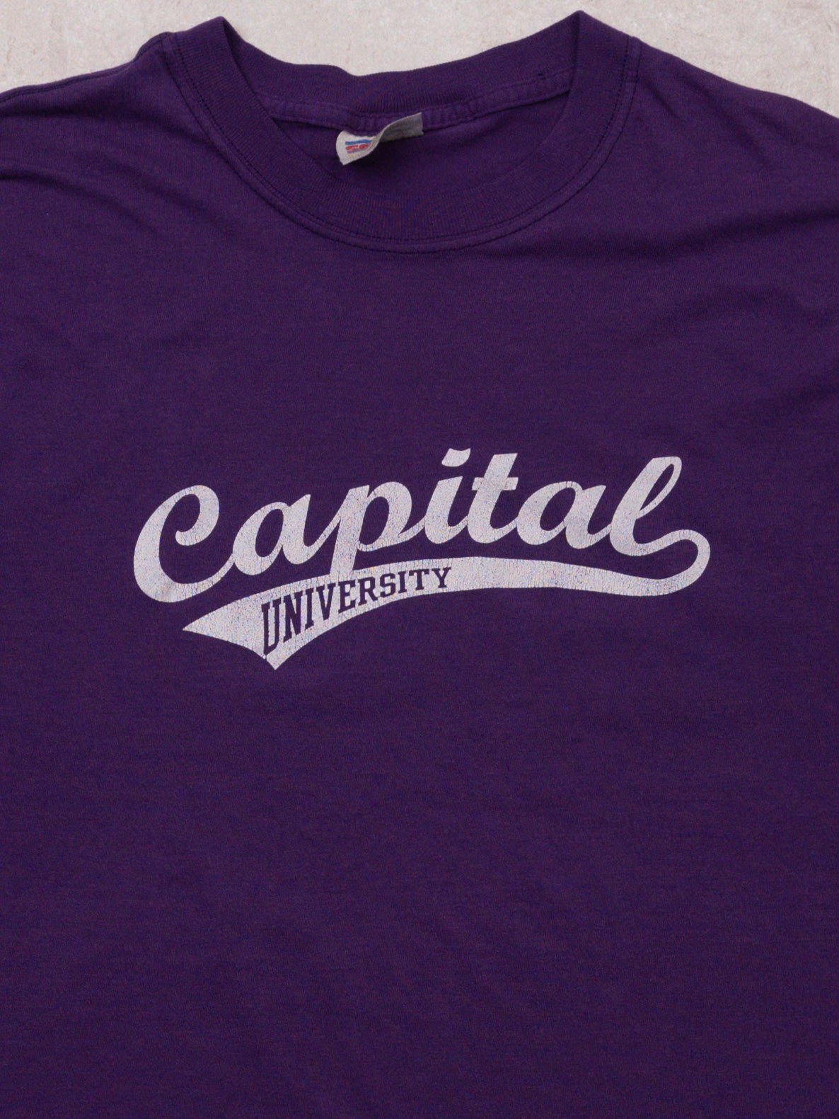 Vintage 90s Purple Single Stitch Capital University (M)