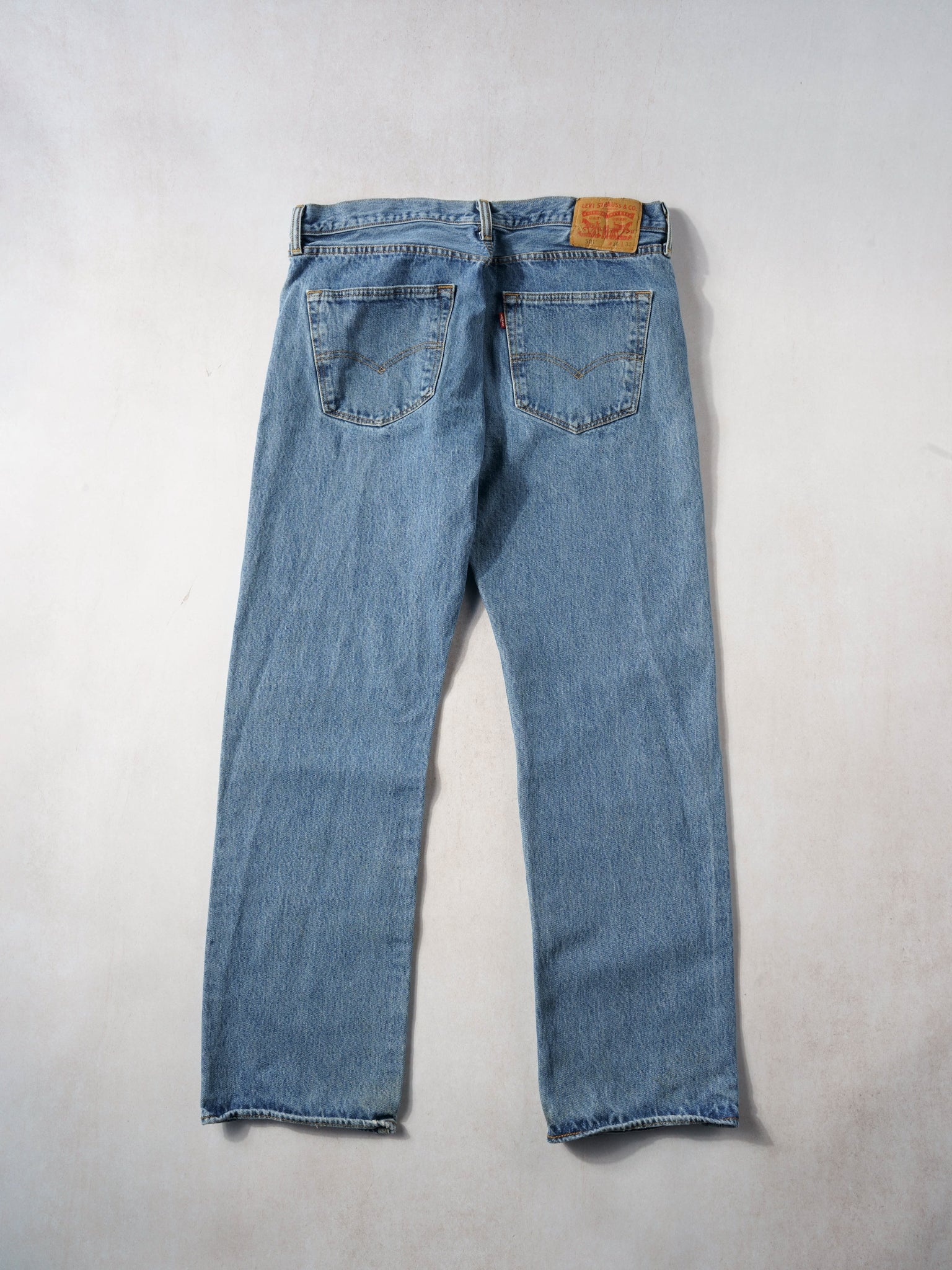Vintage 90s Blue Levi's 501 Denim Jeans (36x31)