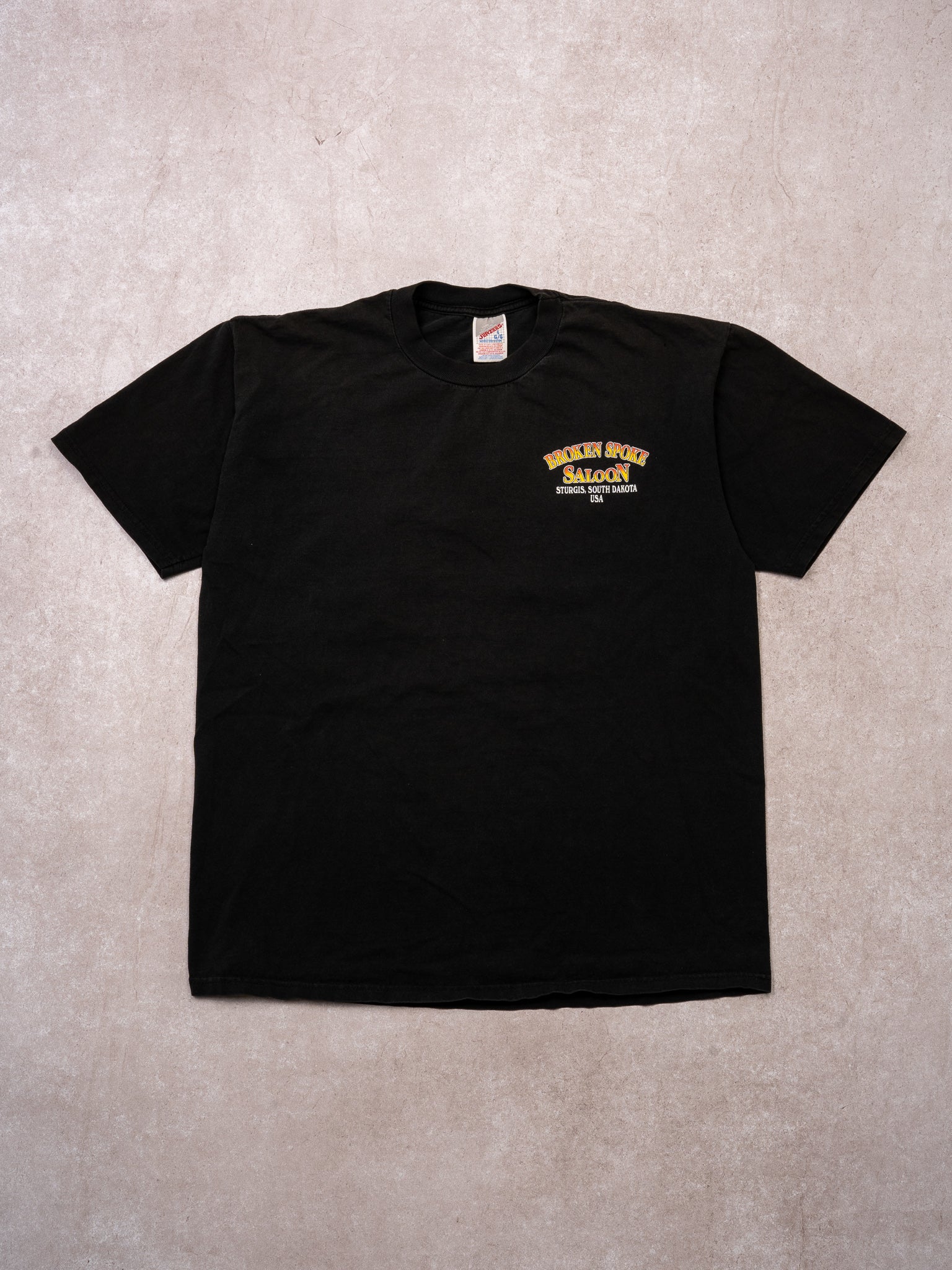 Vintage 90s Black Broken Spoke Saloon Sturgis South Dakota Tee (M)