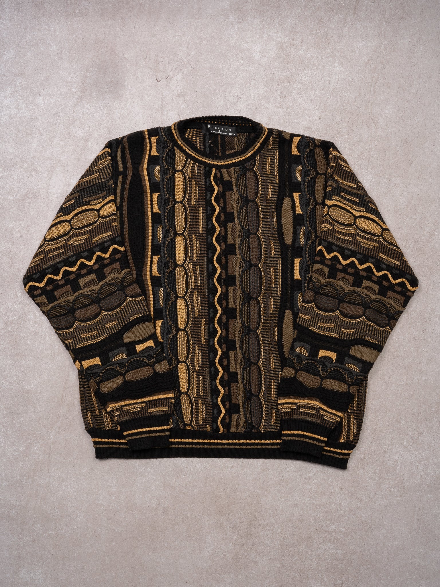 Vintage Protege Brown + Black Coogi Sweater (XL)
