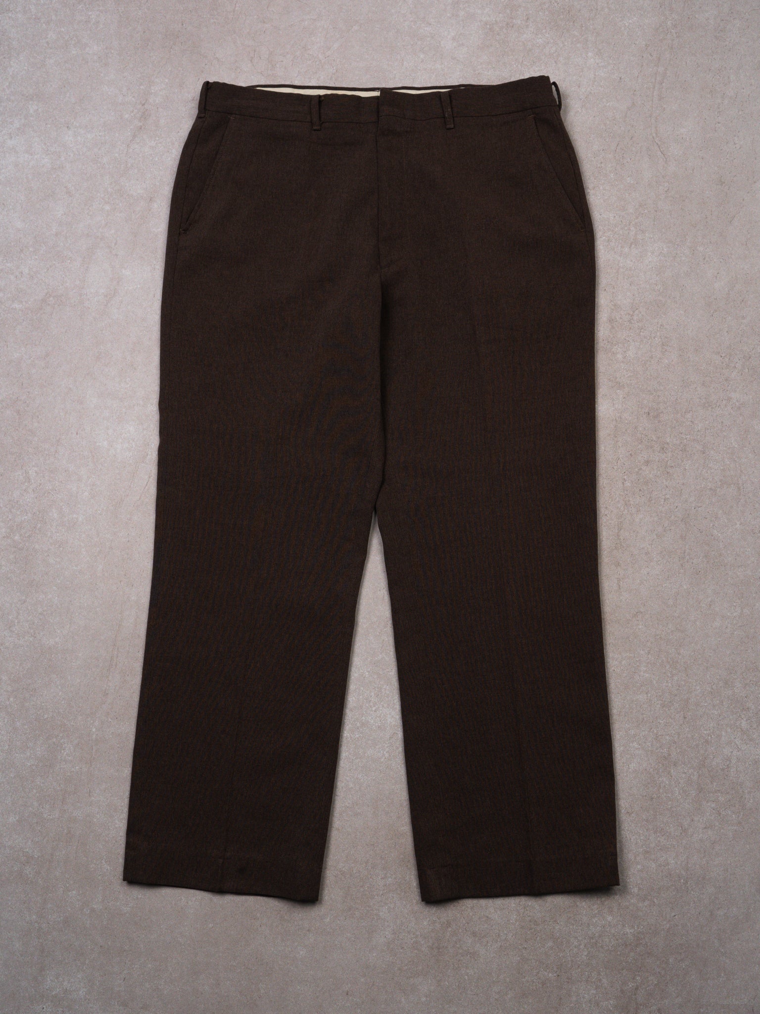 Vintage 70s Brown Botany Dress Pants (36 x 28)