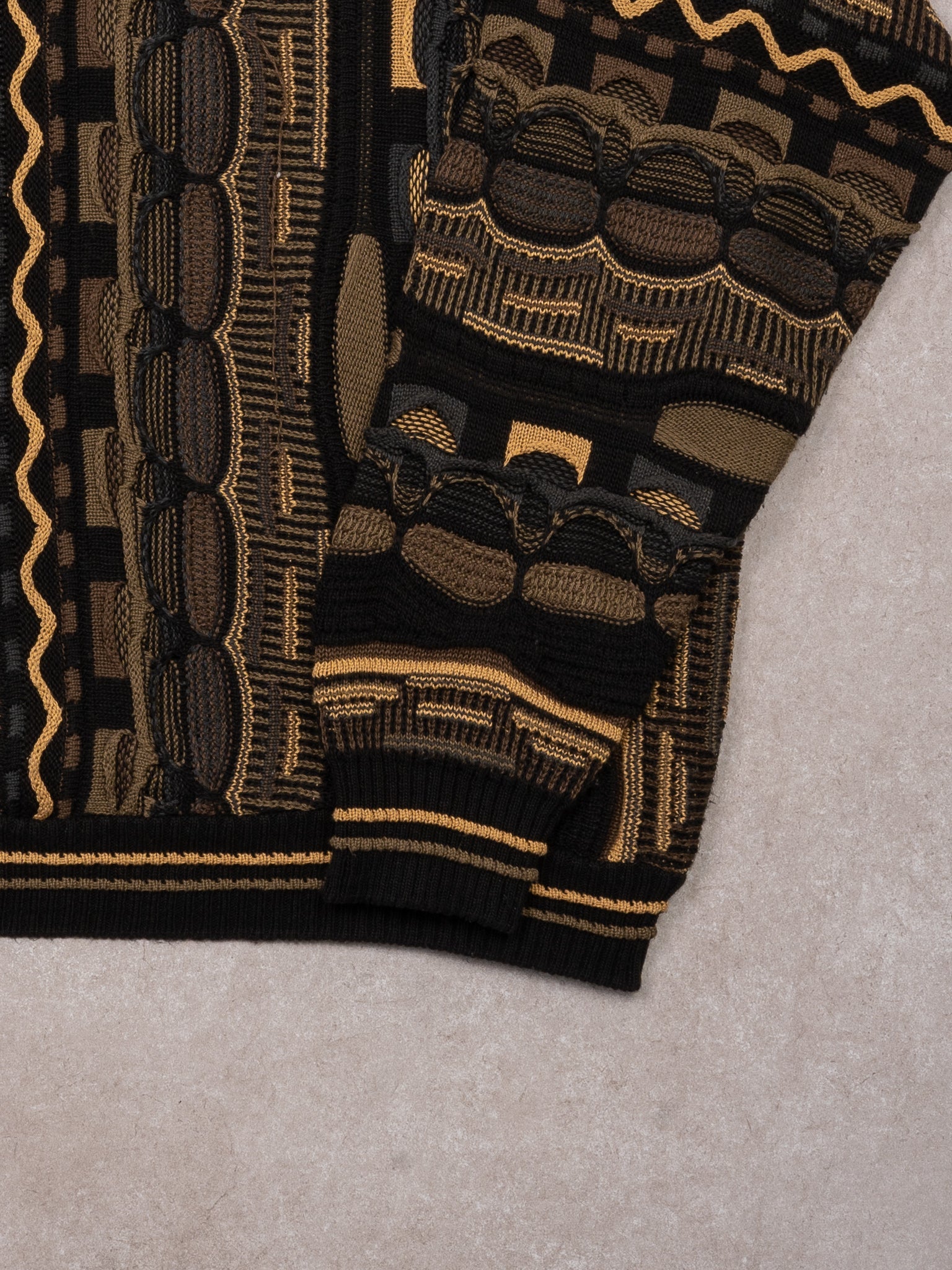 Vintage Protege Brown + Black Coogi Sweater (XL)