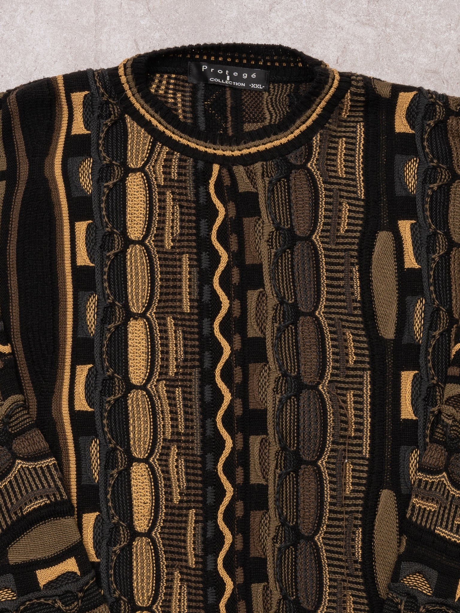 Vintage Protege Brown + Black Coogi Sweater (XL)