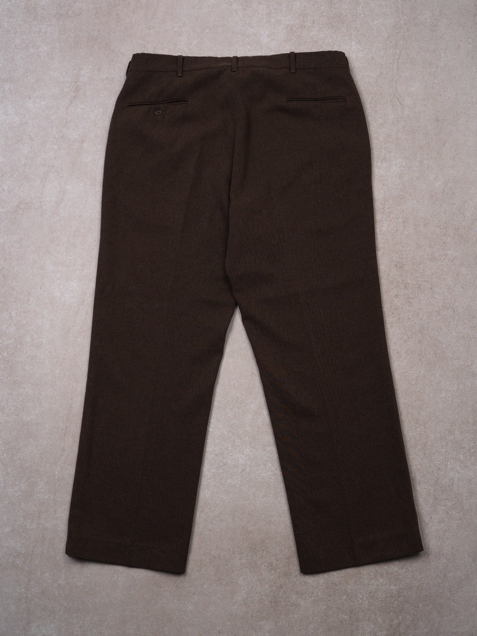 Vintage 70s Brown Botany Dress Pants (36 x 28)