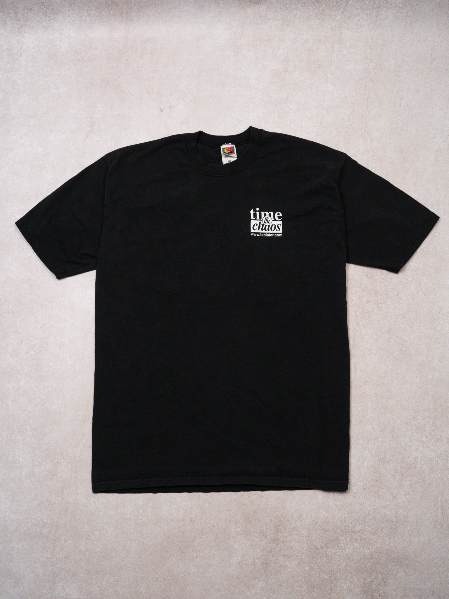 Vintage Black Time & Chaos Albert Einstein Tee (L)