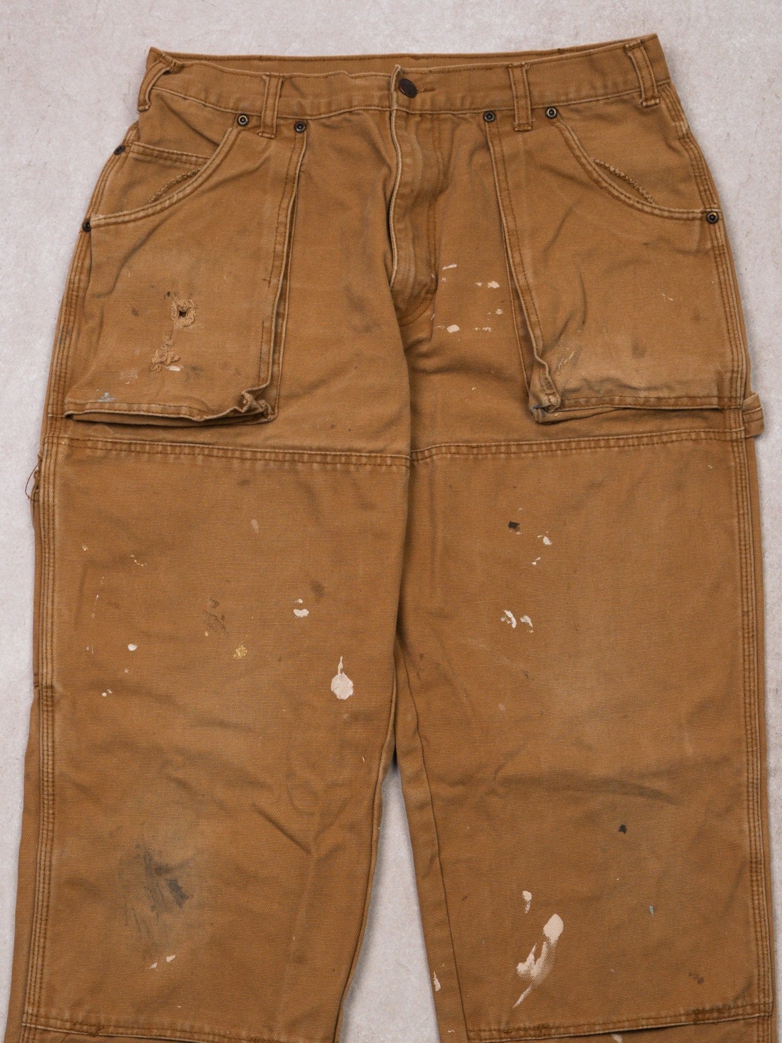 Vintage Rugged Camel Dickies Double Knee Cargo Pants (32 x 32)