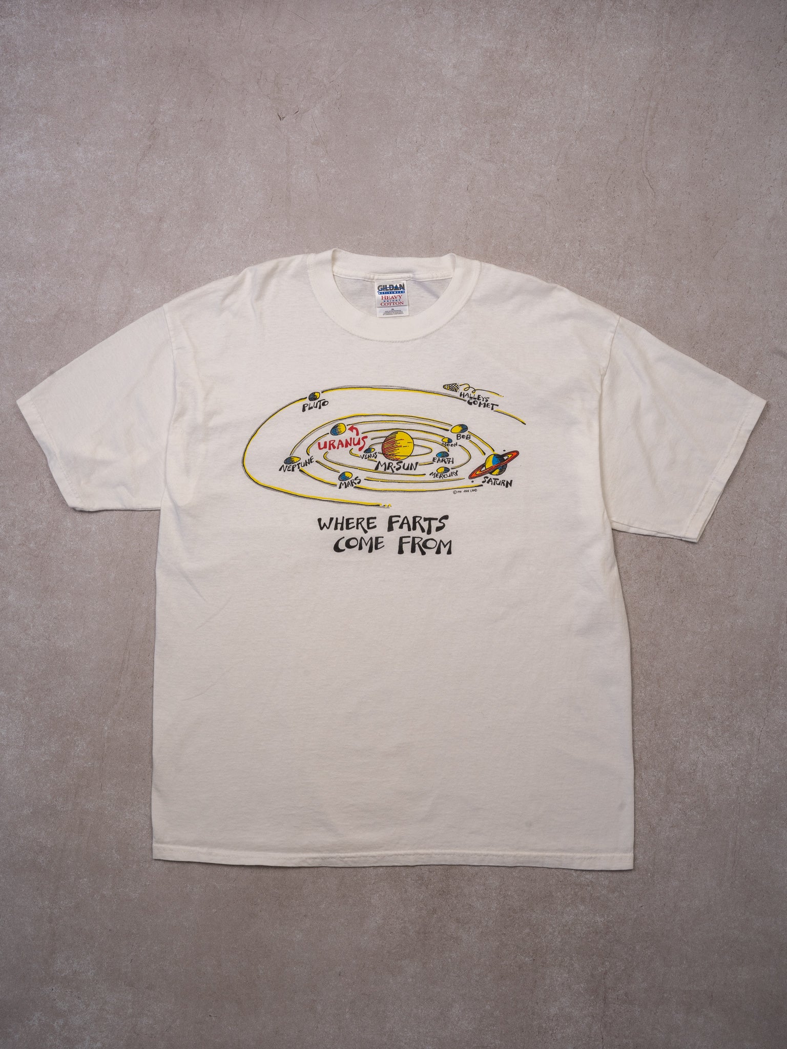 Vintage 90s 'Uranus Where Farts Come From' Tee (L)