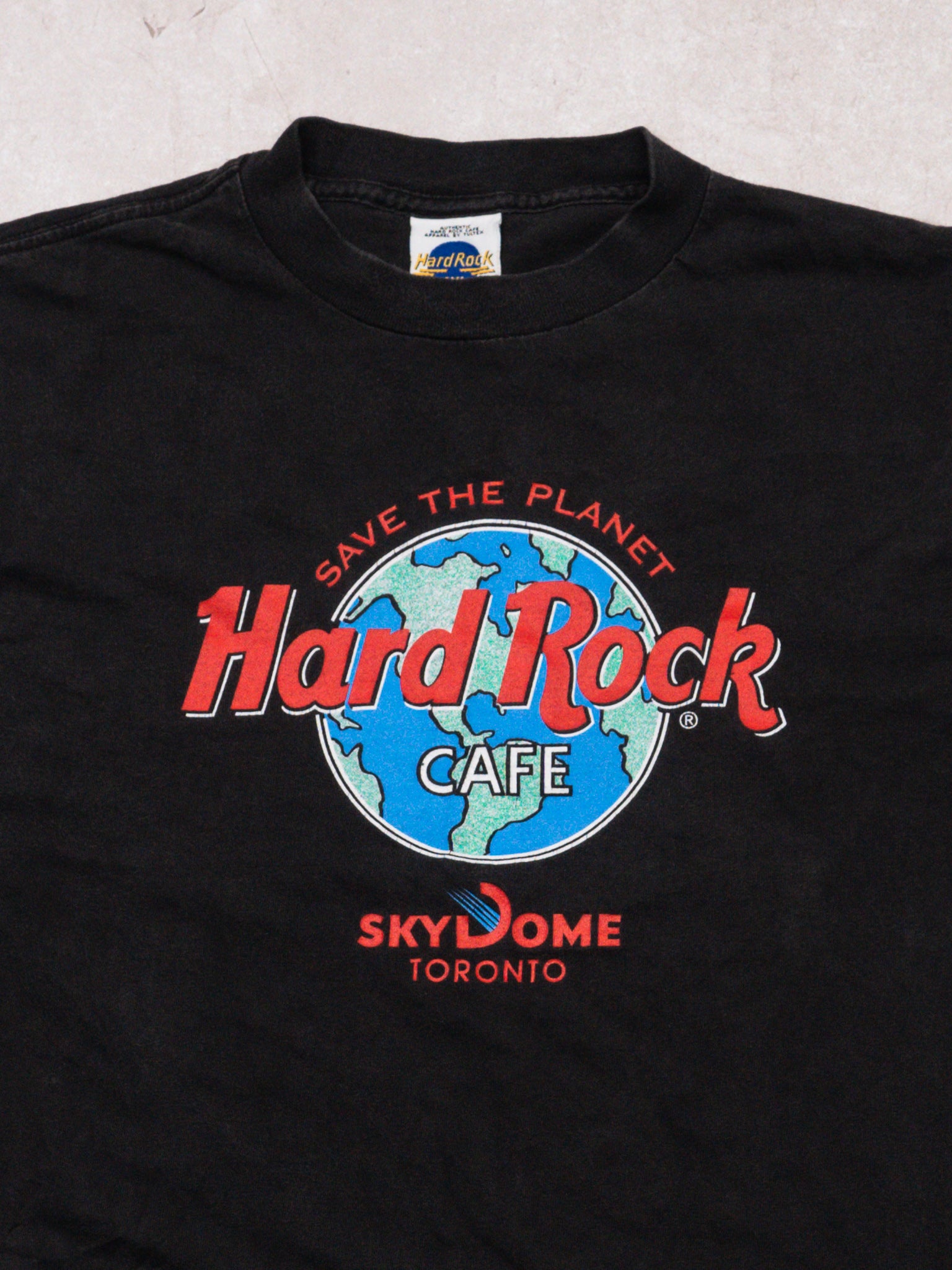 Vintage RARE 90s Black Hard Rock Cafe Skydome Toronto Tee (S