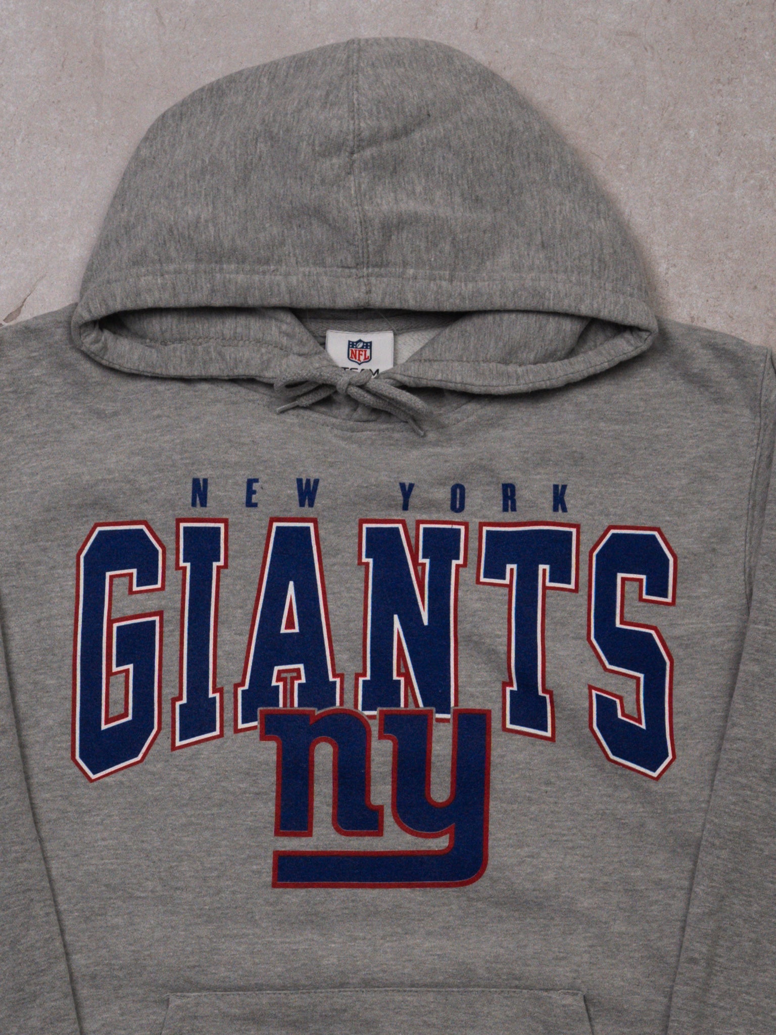 Vintage Grey NY Giants NFL Hoodie (M)