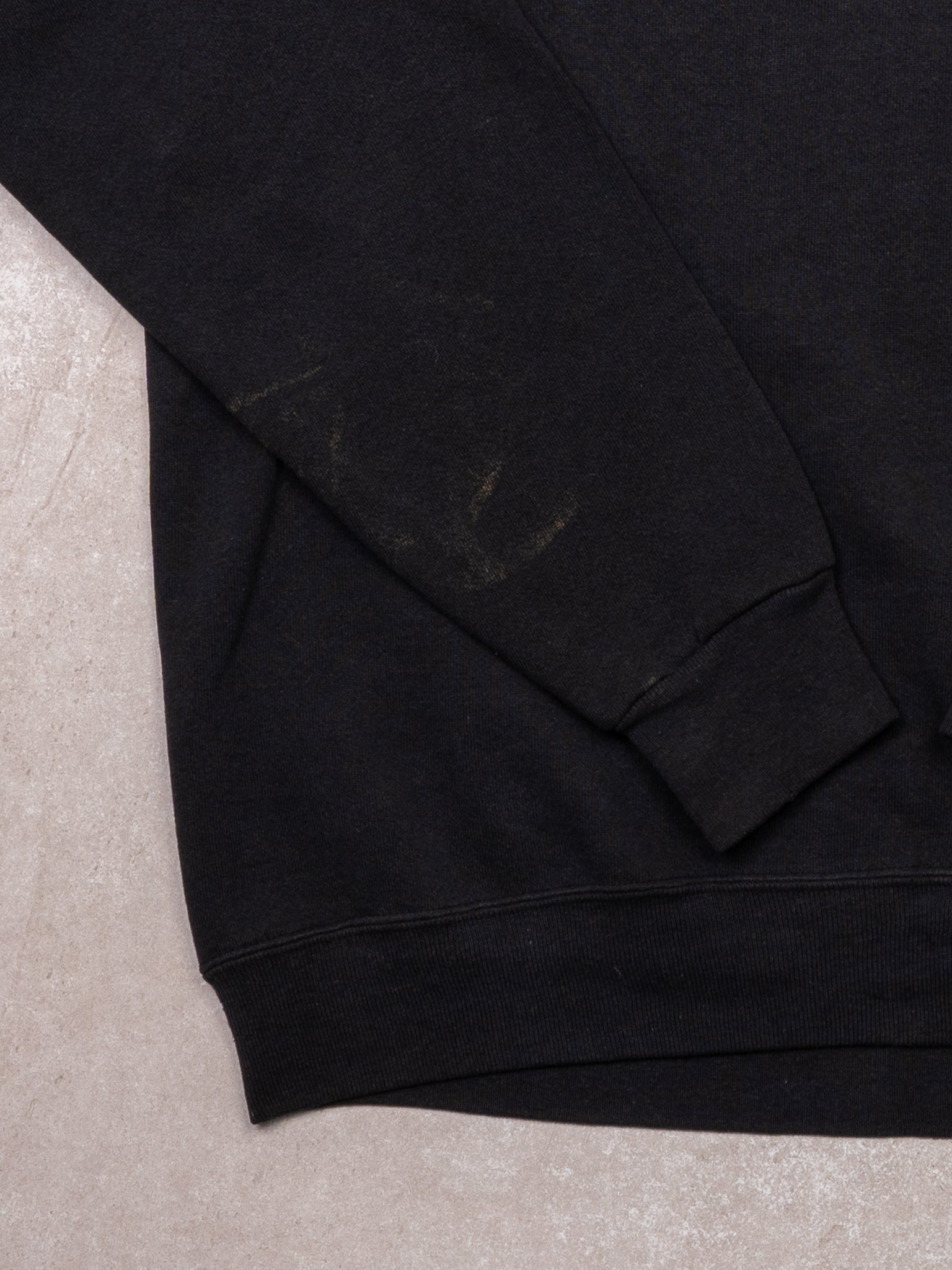 Vintage 90s Blank Black Crewneck (M)