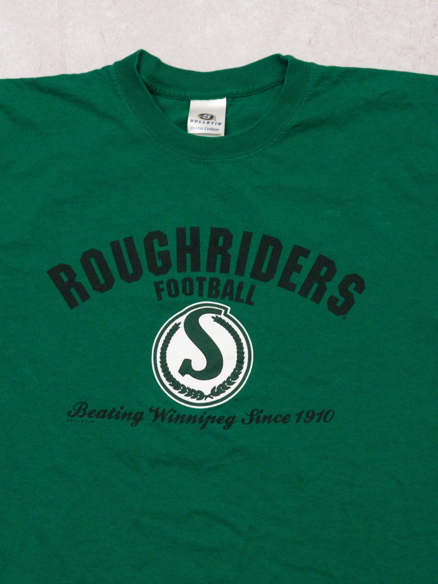 Vintage Green Roughriders Football Winnipeg Tee (S/M)