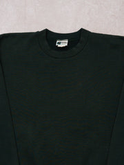 Vintage 90s Dark Green Blank Pro Spirit Crewneck (M)