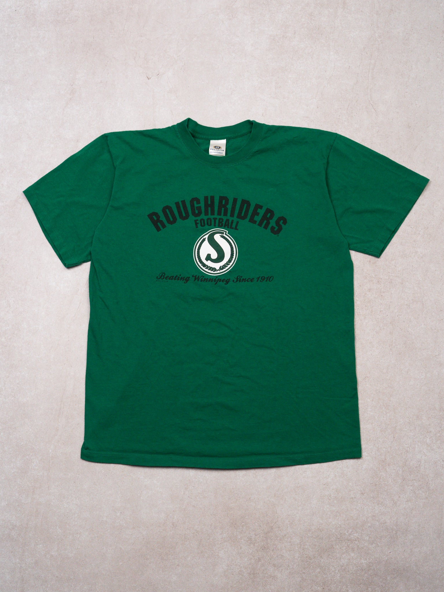 Vintage Green Roughriders Football Winnipeg Tee (S/M)