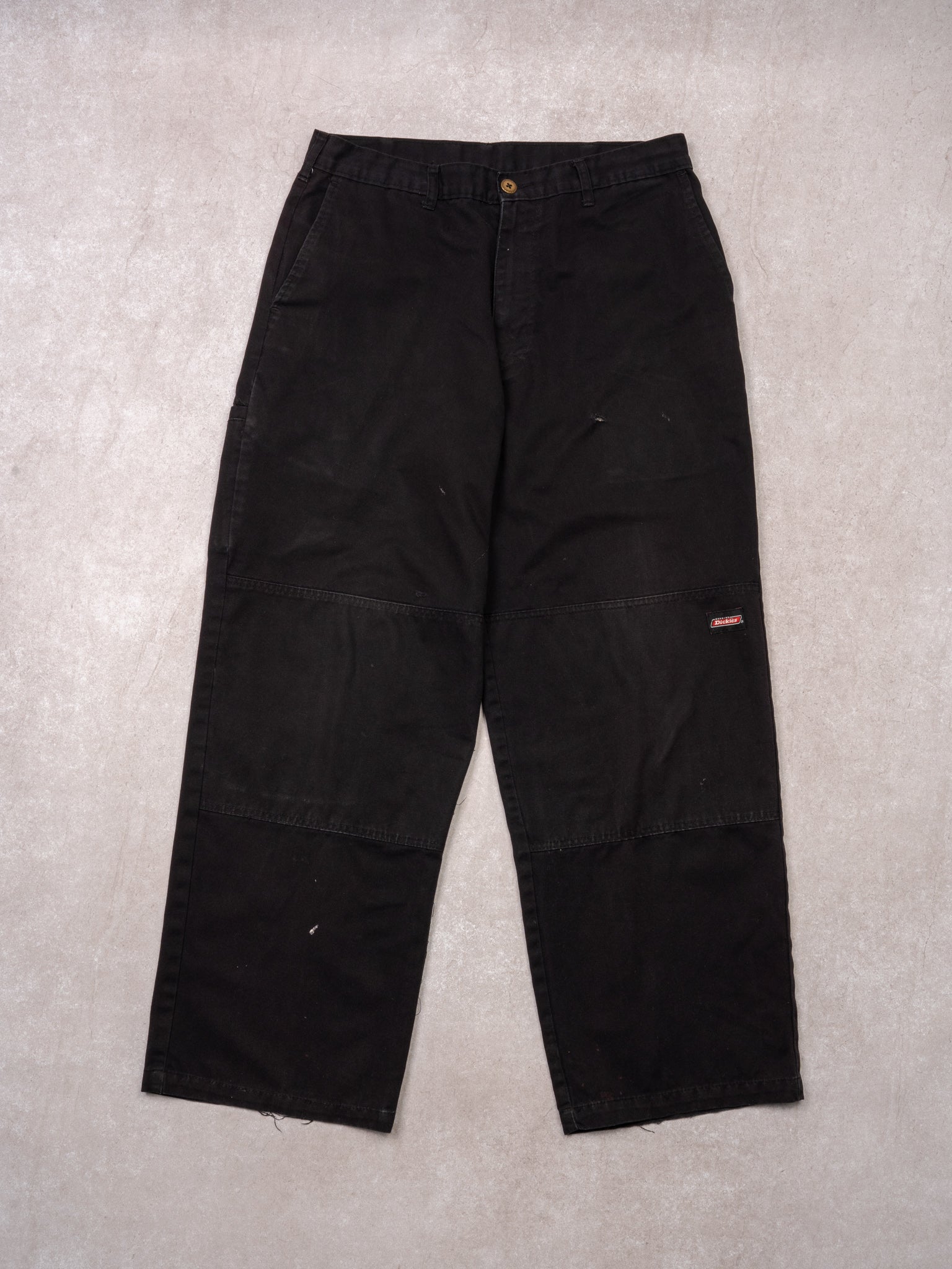 Vintage Black Dickies Double Knee Workwear Pants (32 x 28)