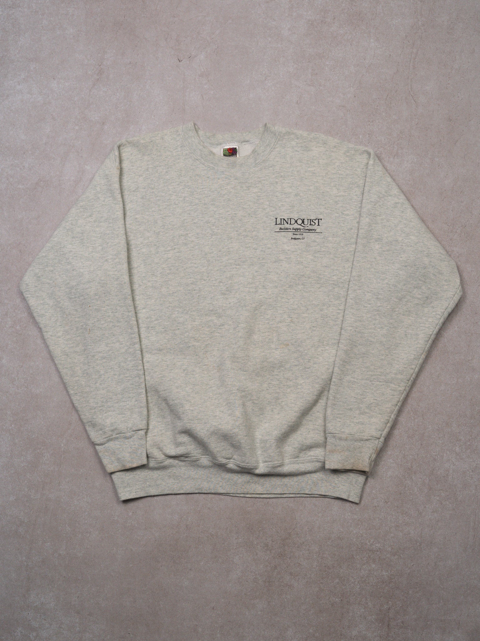 Vintage Grey Lindquist Builders Supply Co Crewneck (L)